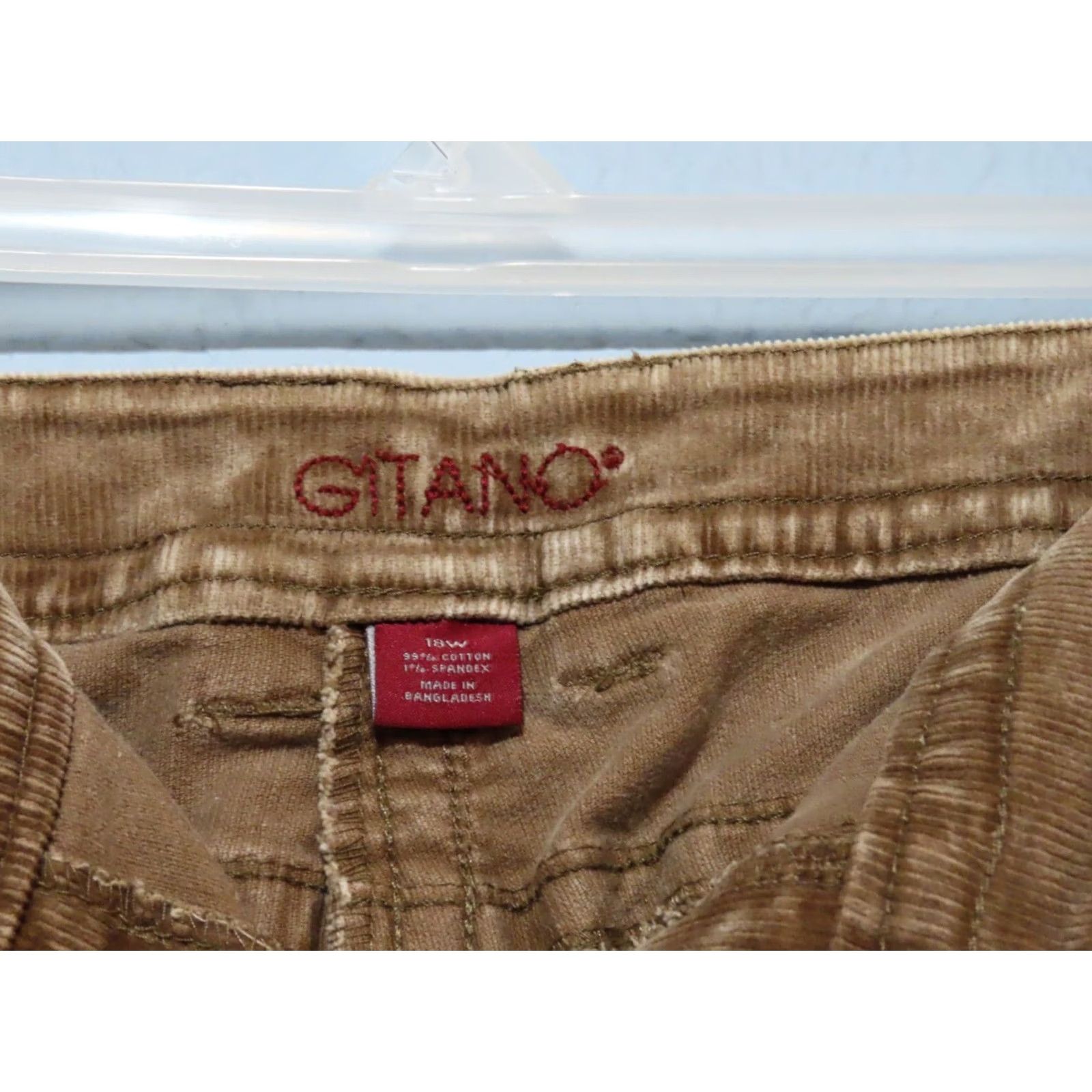 Vintage VINTAGE Gitano Corduroy Pants Women 18W Brown 38x29 Tapered Inseam 29" Size 40" / US 18 - 4 Thumbnail