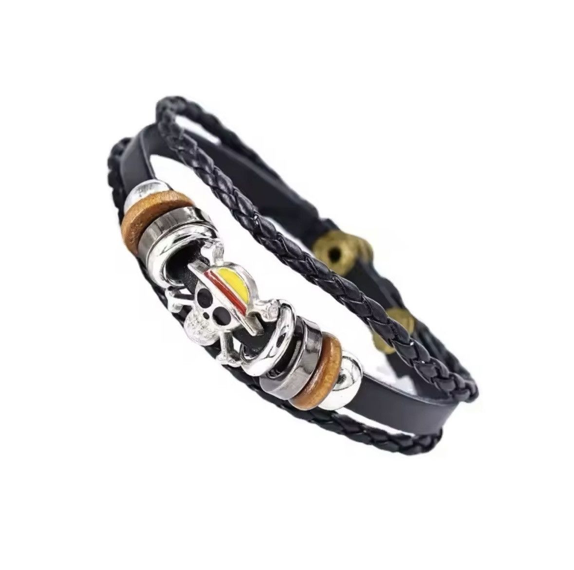 Designer Anime one piece bracelet PU luffy bracelet Size ONE SIZE - 4 Thumbnail