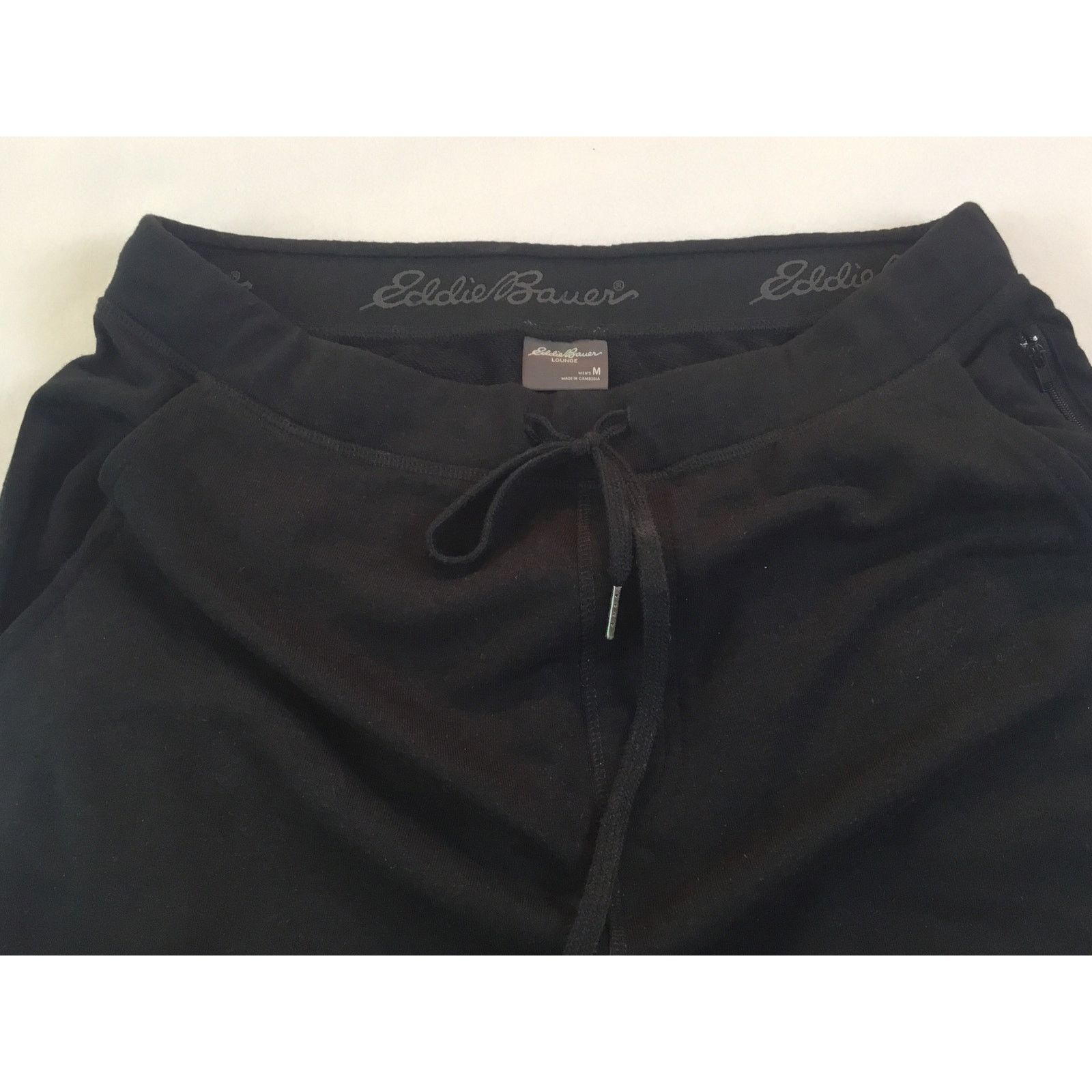 Eddie Bauer Eddie Bauer Size Med Black Lounge Pants Pull-on Adjustable Size US 34 / EU 50 - 2 Thumbnail