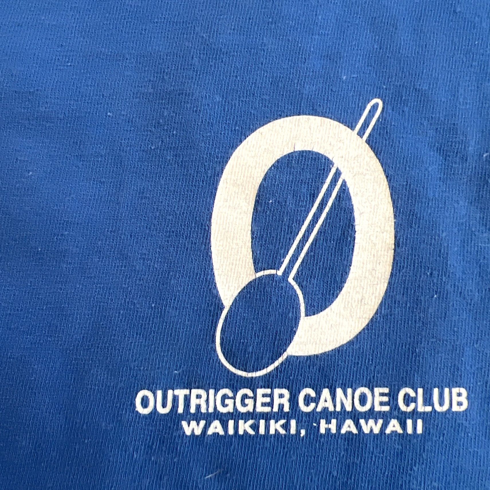 Vintage VINTAGE Outrigger Canoe Club T-Shirt Tank Top Unisex Adults Medium Blue Logo Shirt Size US M / EU 48-50 / 2 - 2 Thumbnail