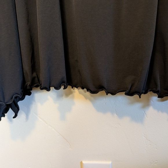 Other Vintage 2X Black Tunic Dress Lettuce Hem Artsy Goth Hallowee Size XXL / US 16-18 / IT 52-54 - 7 Thumbnail