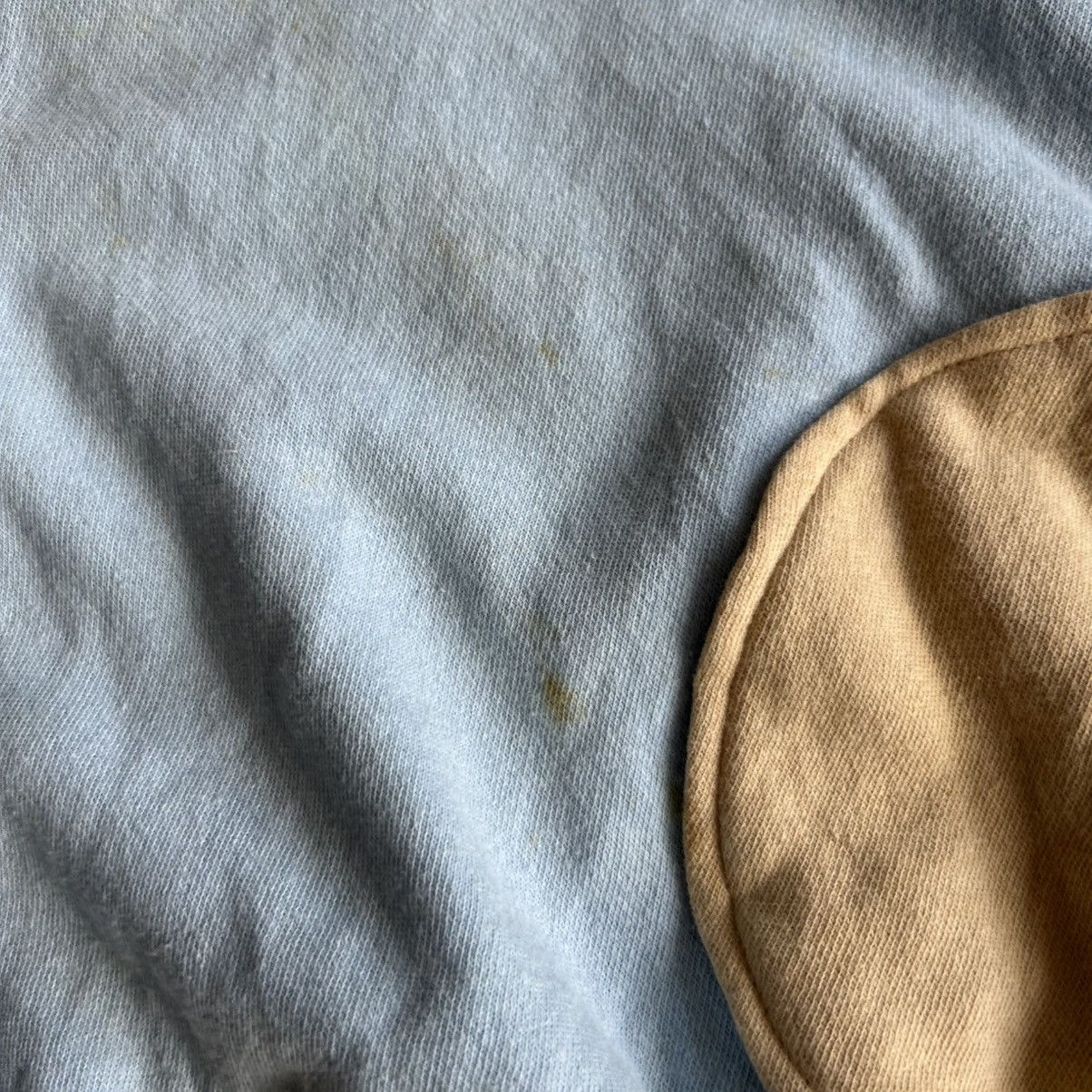 Other 70s Vintage Two-Tone Cream Light Blue Dunmar Collared Sweat Size US M / EU 48-50 / 2 - 6 Thumbnail