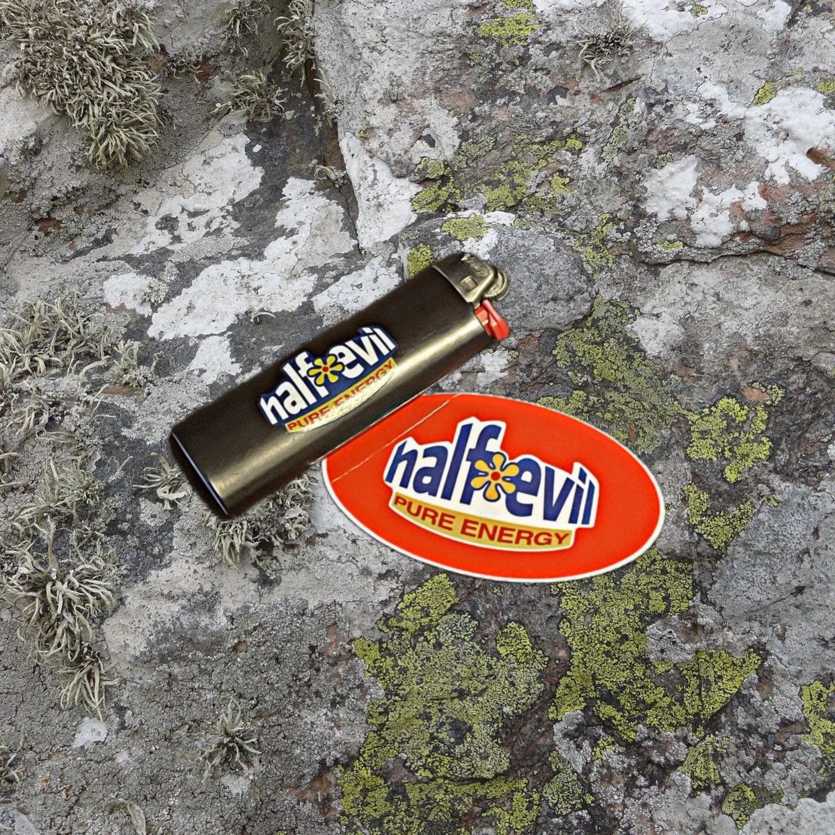 Half Evil half evil spring lighter & spring sticker Size ONE SIZE - 1 Thumbnail