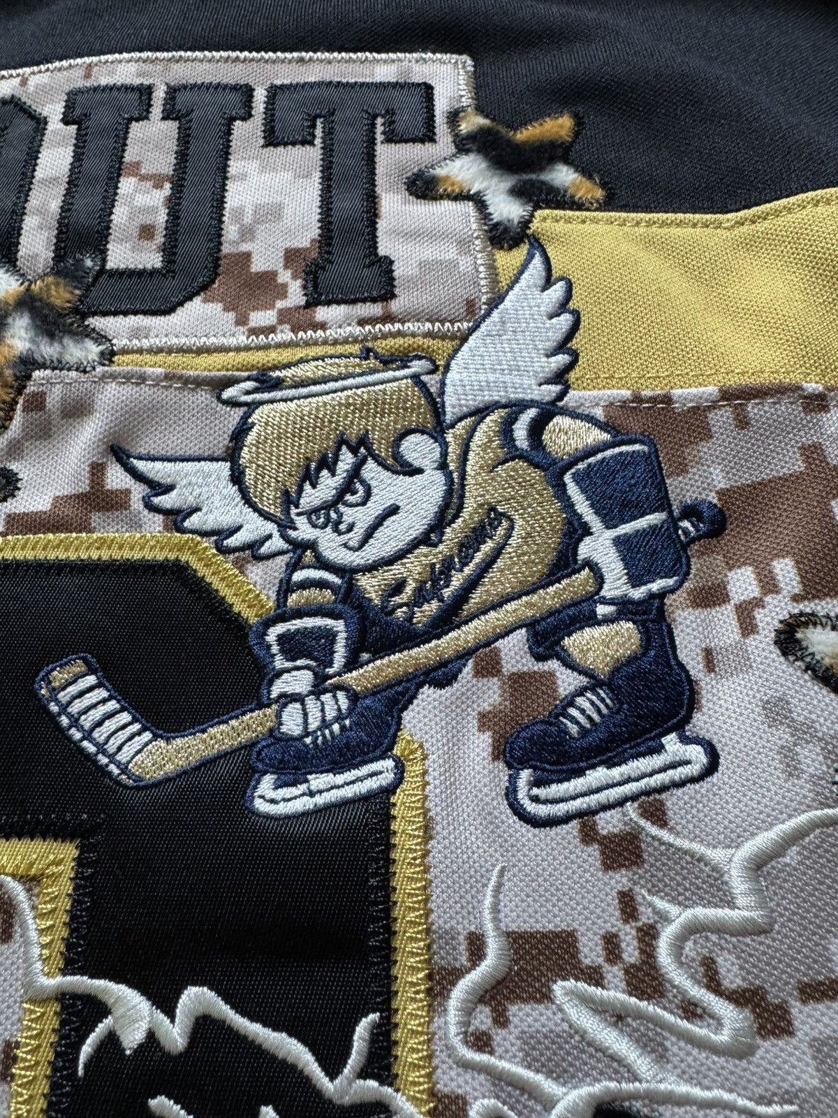 Supreme Supreme Fire & Ice Patches Hockey Jersey Camo Yellow Size US L / EU 52-54 / 3 - 9 Thumbnail