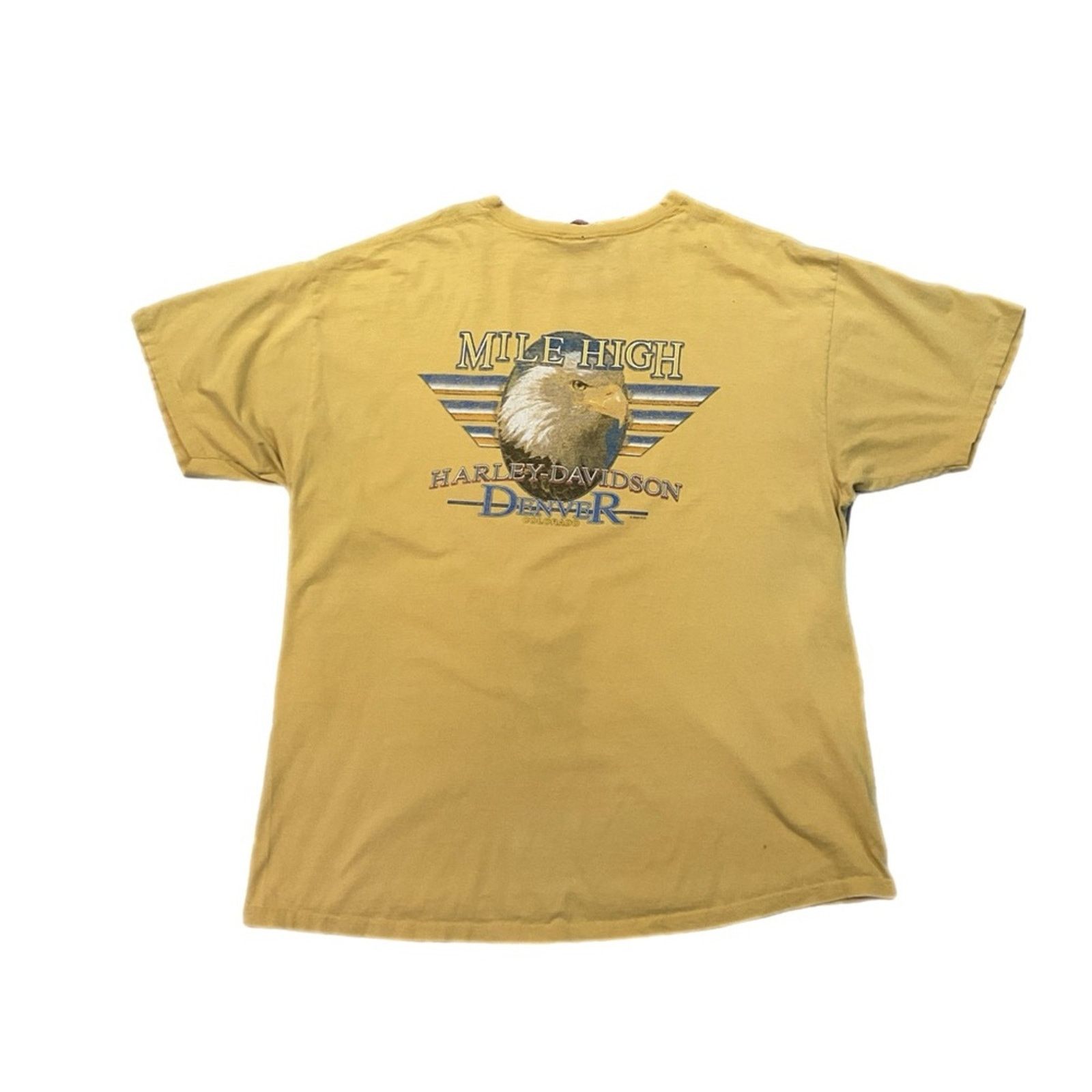 Harley Davidson 2000’s Harley Davidson “Mile High” Denver Colorado T-Shirt Size US XXL / EU 58 / 5 - 2 Thumbnail