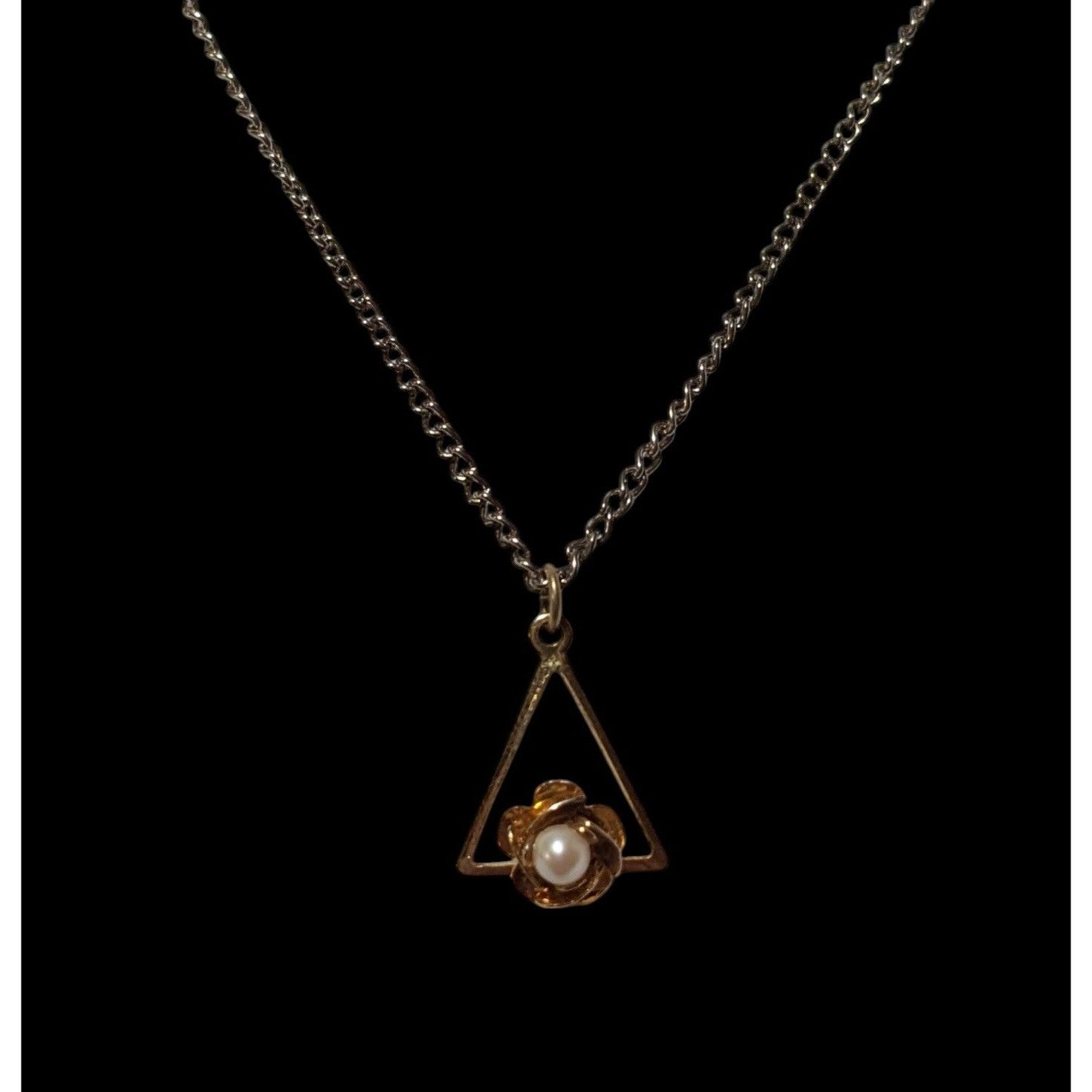 Other Vintage Minimalist Geometric Rose Seed Pearl Pendant Necklac Size ONE SIZE - 3 Thumbnail