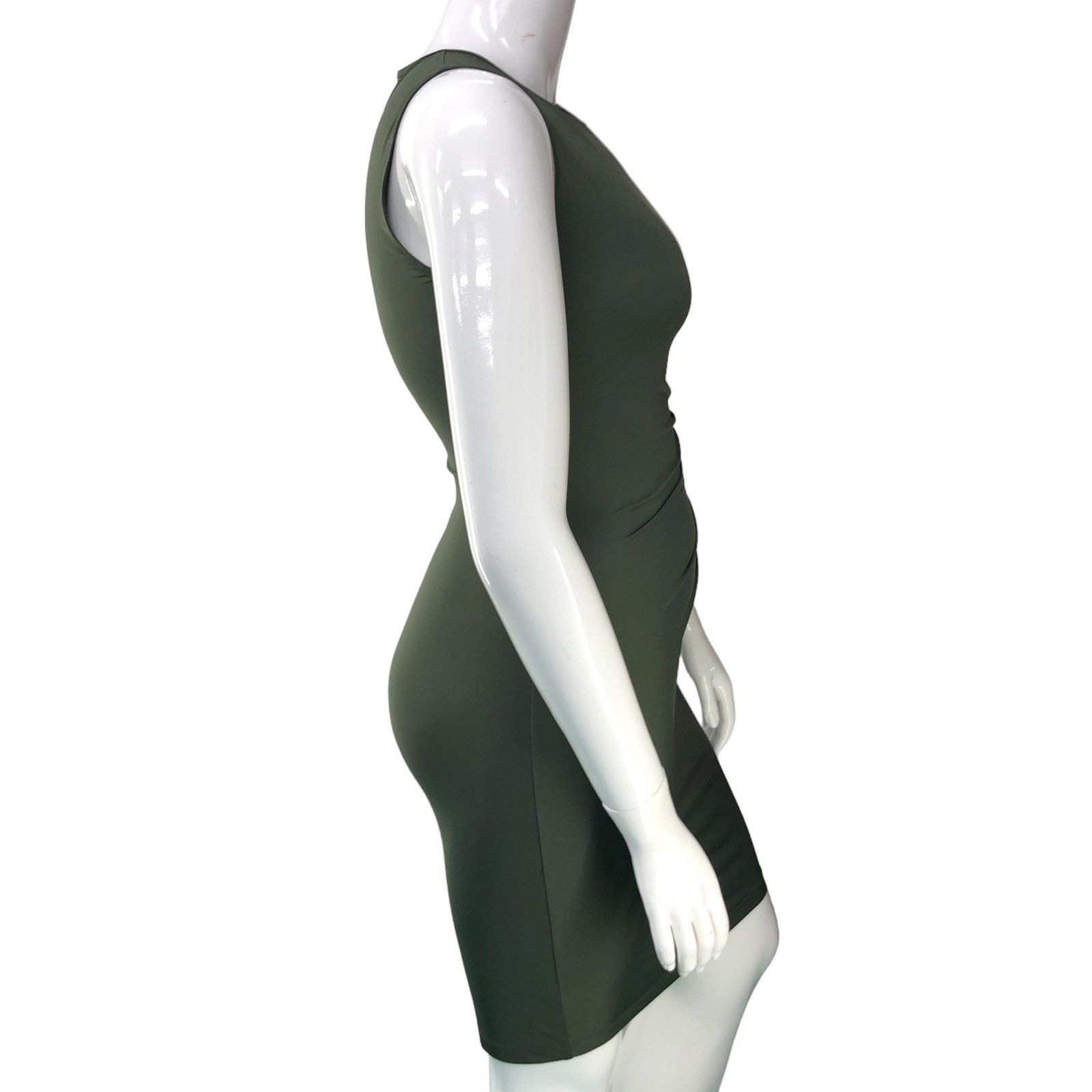 Theory Theory Sz M Dress Sheath Travel Jersey Gathered Waist Green Size M / US 6-8 / IT 42-44 - 9 Thumbnail
