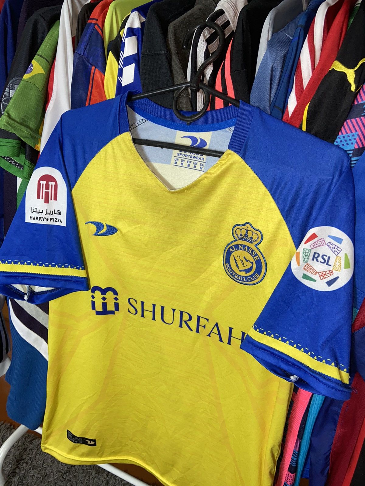 Vintage AL NASSR SOCCER FOOTBALL JERSEY RONALDO #7 BLOCK CORE SHIRT Size US M / EU 48-50 / 2 - 2 Thumbnail