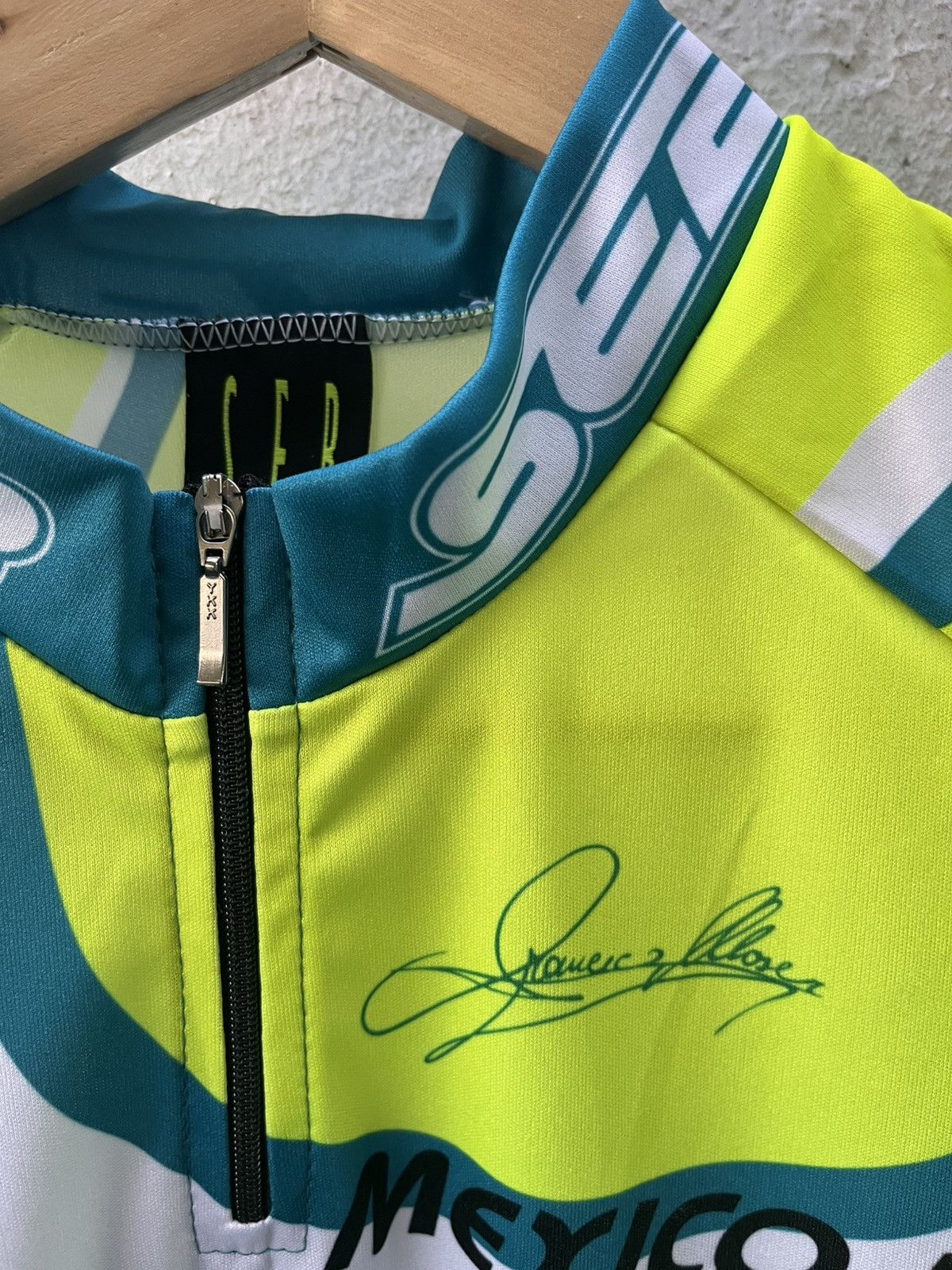 Vintage SEB Vintage Bicycle italian Jersey Francesco Moser Size US XXL / EU 58 / 5 - 7 Thumbnail