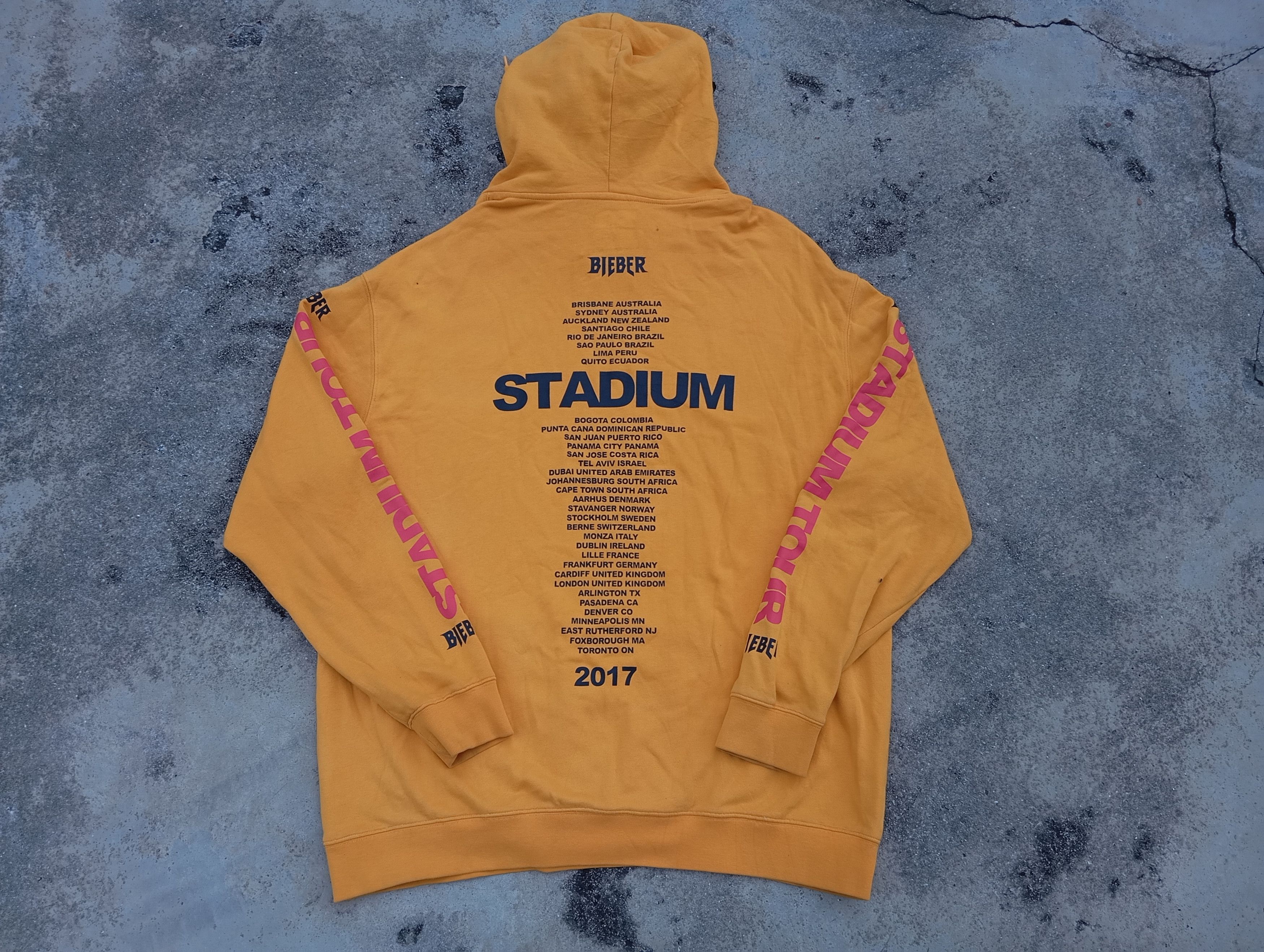 Justin Bieber Justin Bieber Stadium Tour 2017 🏟️🎤 Hoodie Size US XL / EU 56 / 4 - 3 Thumbnail