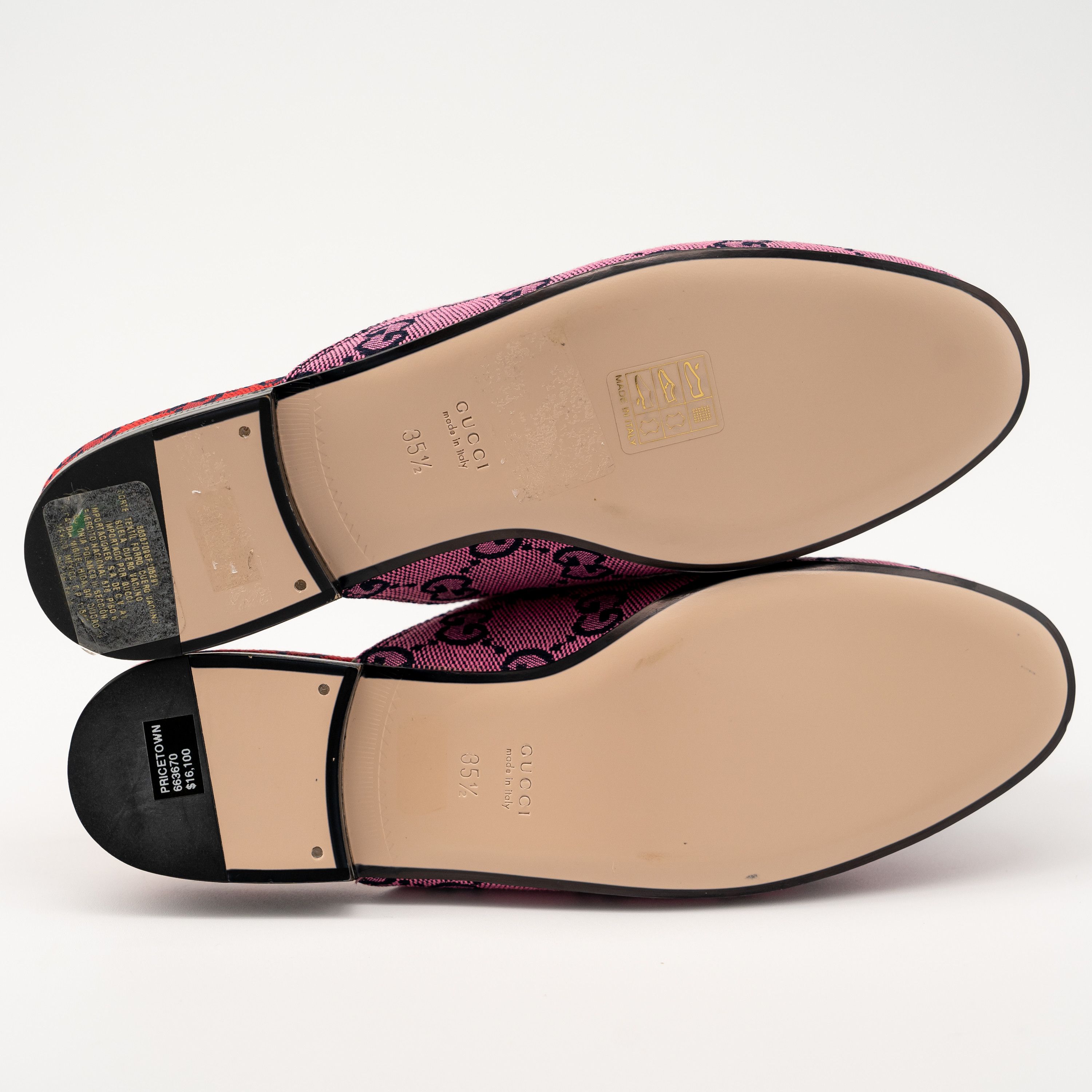 Gucci 35.5G 5.5 US Gucci Princetown Blue Pink GG Mules Slipper Size US 5.5 / IT 35.5 - 5 Thumbnail