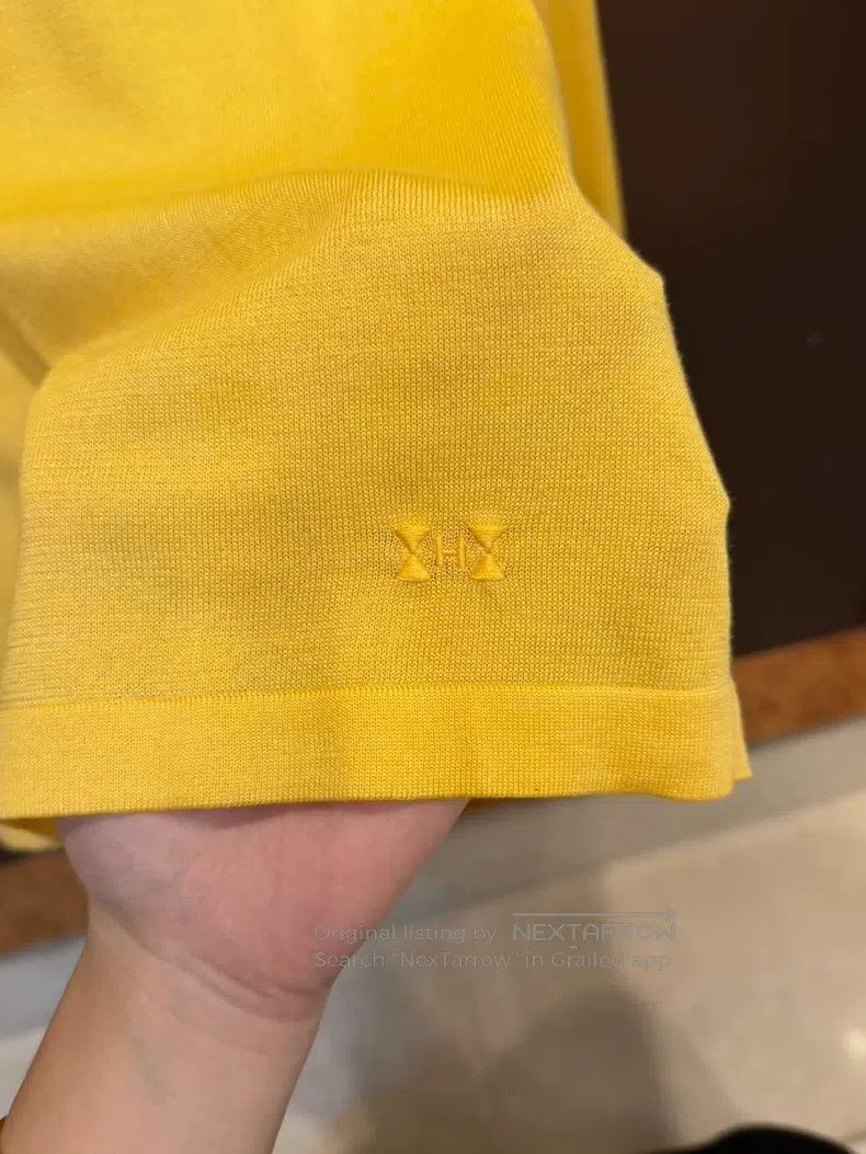 Hermes Hermes Yellow Cashmere Sweater with Large U-Neck Size XS / US 0-2 / IT 36-38 - 3 Thumbnail