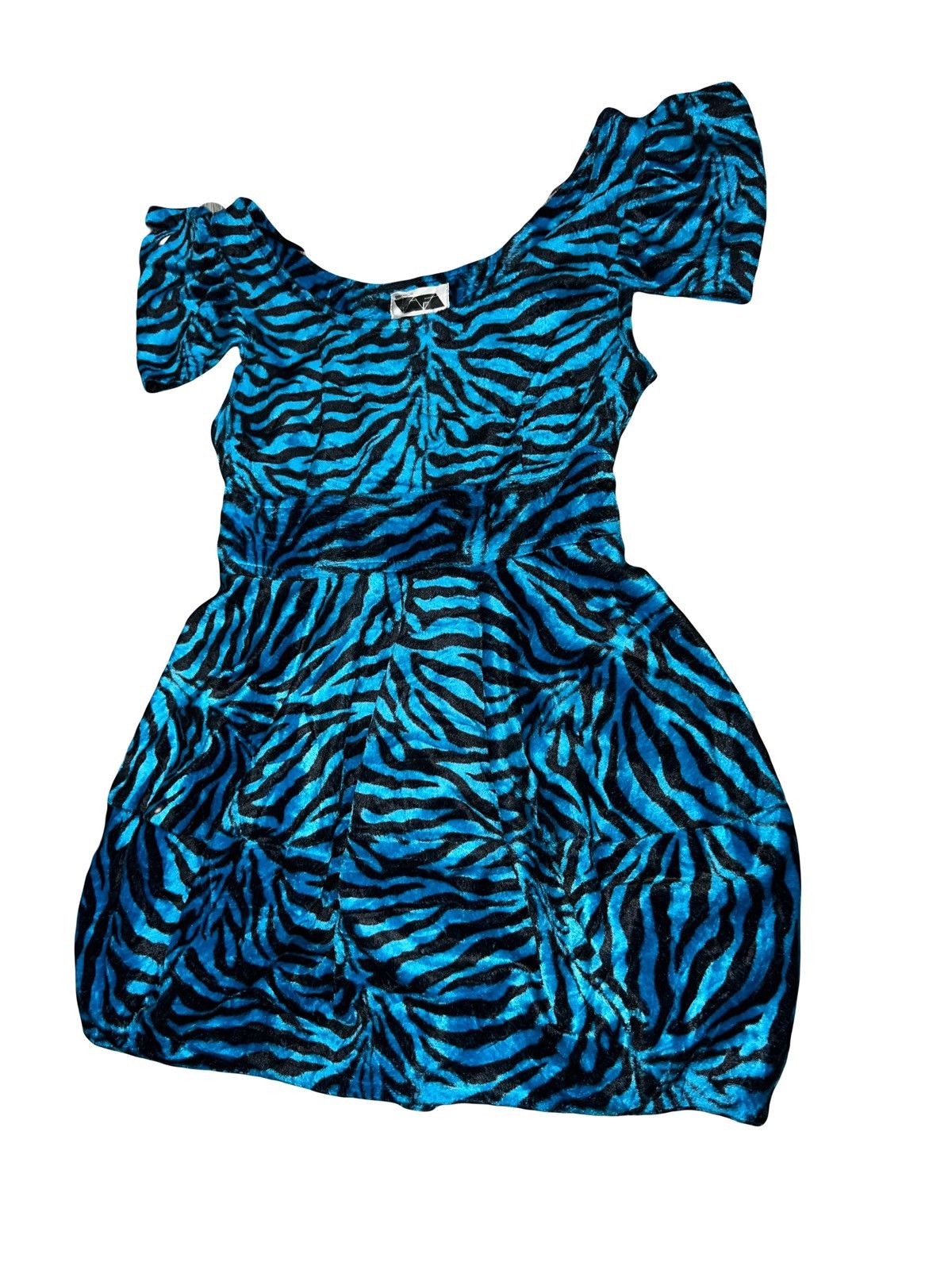Tripp NYC Vintage zebra velvet pumpkin dress💙🦓 Size S / US 4 / IT 40 - 3 Thumbnail