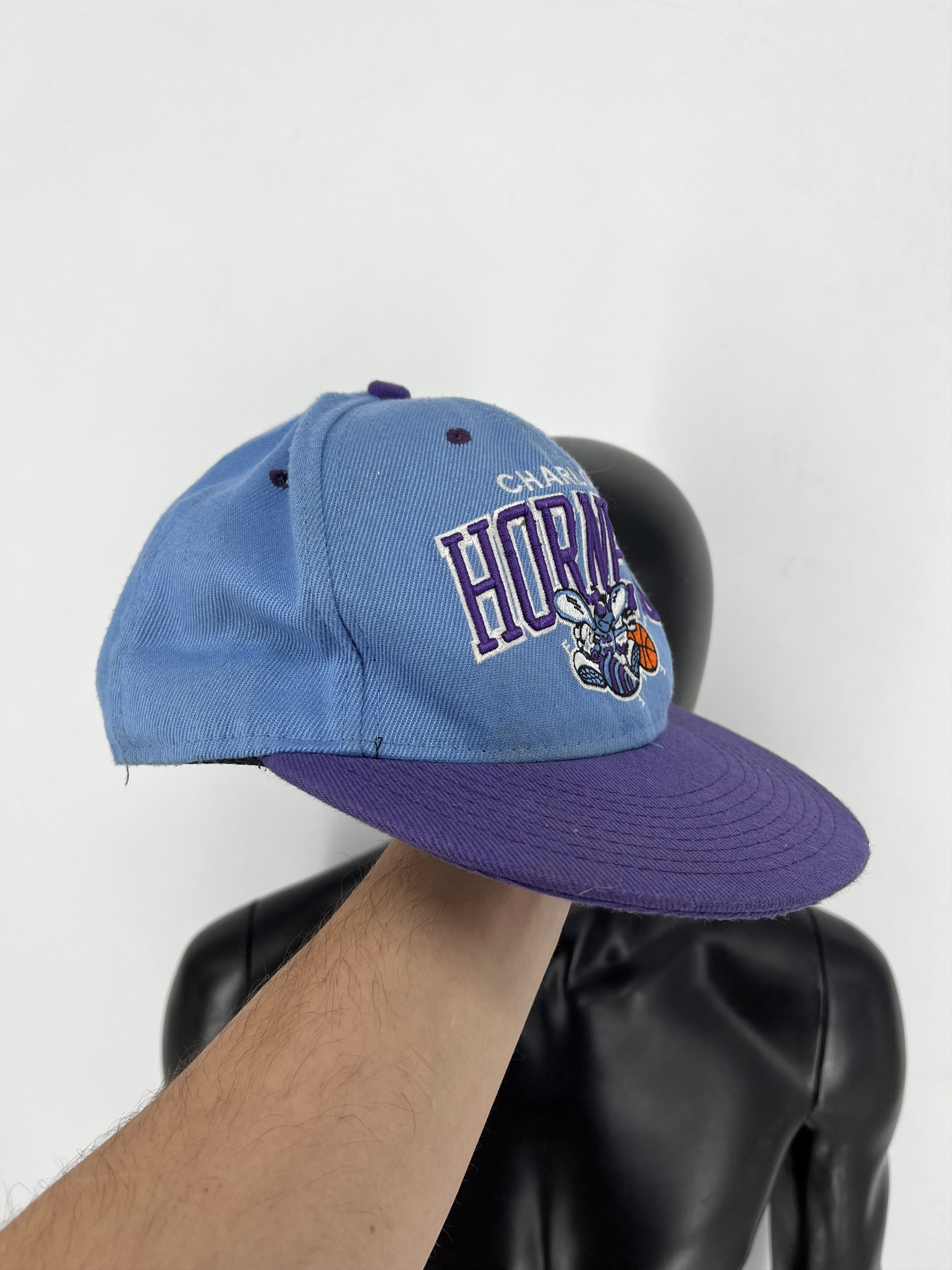 NBA NBA Charlotte Hornets Snapback Hat Adidas Retro Hardwood Size ONE SIZE - 3 Thumbnail