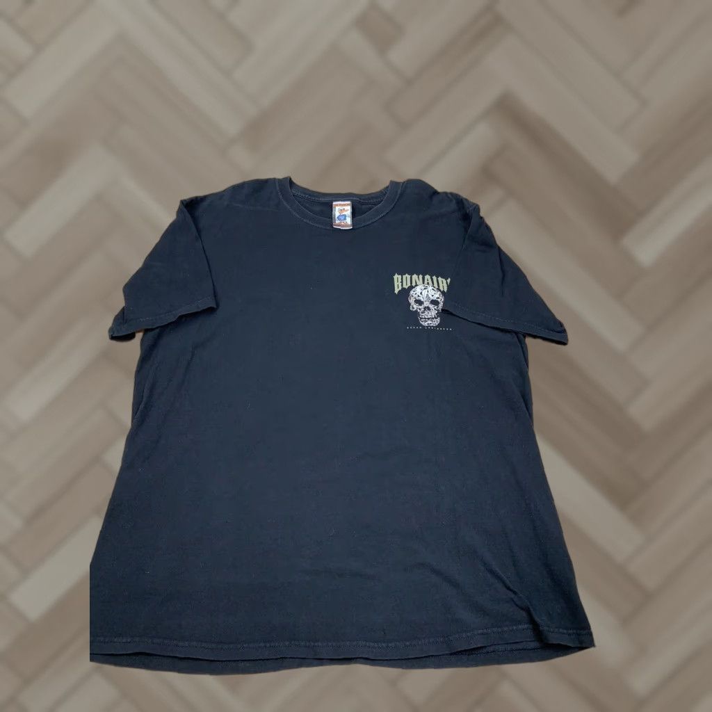 Vintage Bonafide Dutch Caribbean Skull T Shirt XL Black Short Sleeve Men The Duck Co Regular Crew Neck Size US XL / EU 56 / 4 - 1 Thumbnail