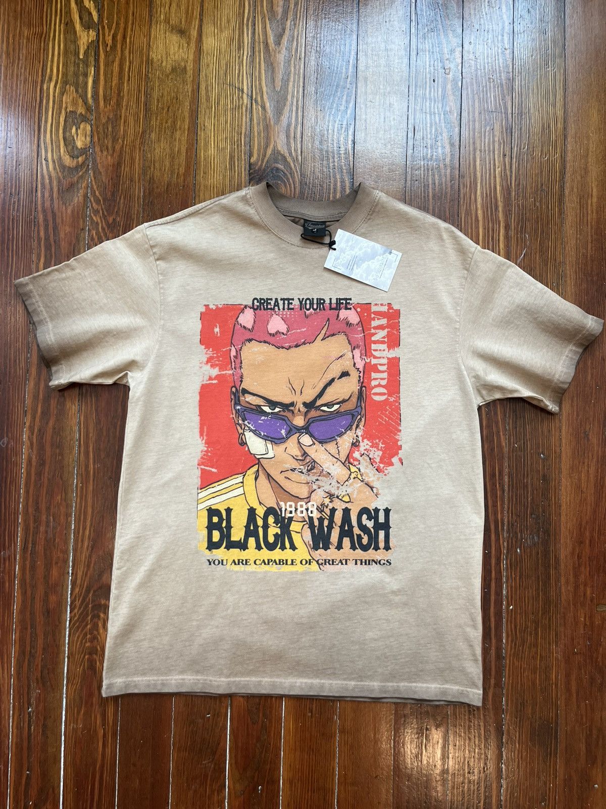Other Vancarhell Large Brown Relax Fit 1988 Black Wash Graphic Tee Size US L / EU 52-54 / 3 - 1 Thumbnail