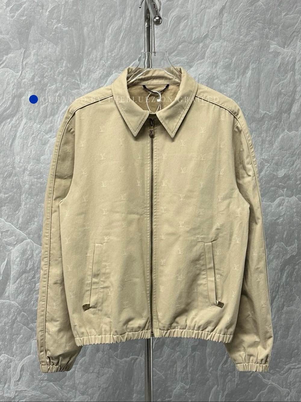 Louis Vuitton Monogram Zip-Up Jacket in Beige Size US L / EU 52-54 / 3 - 1 Thumbnail