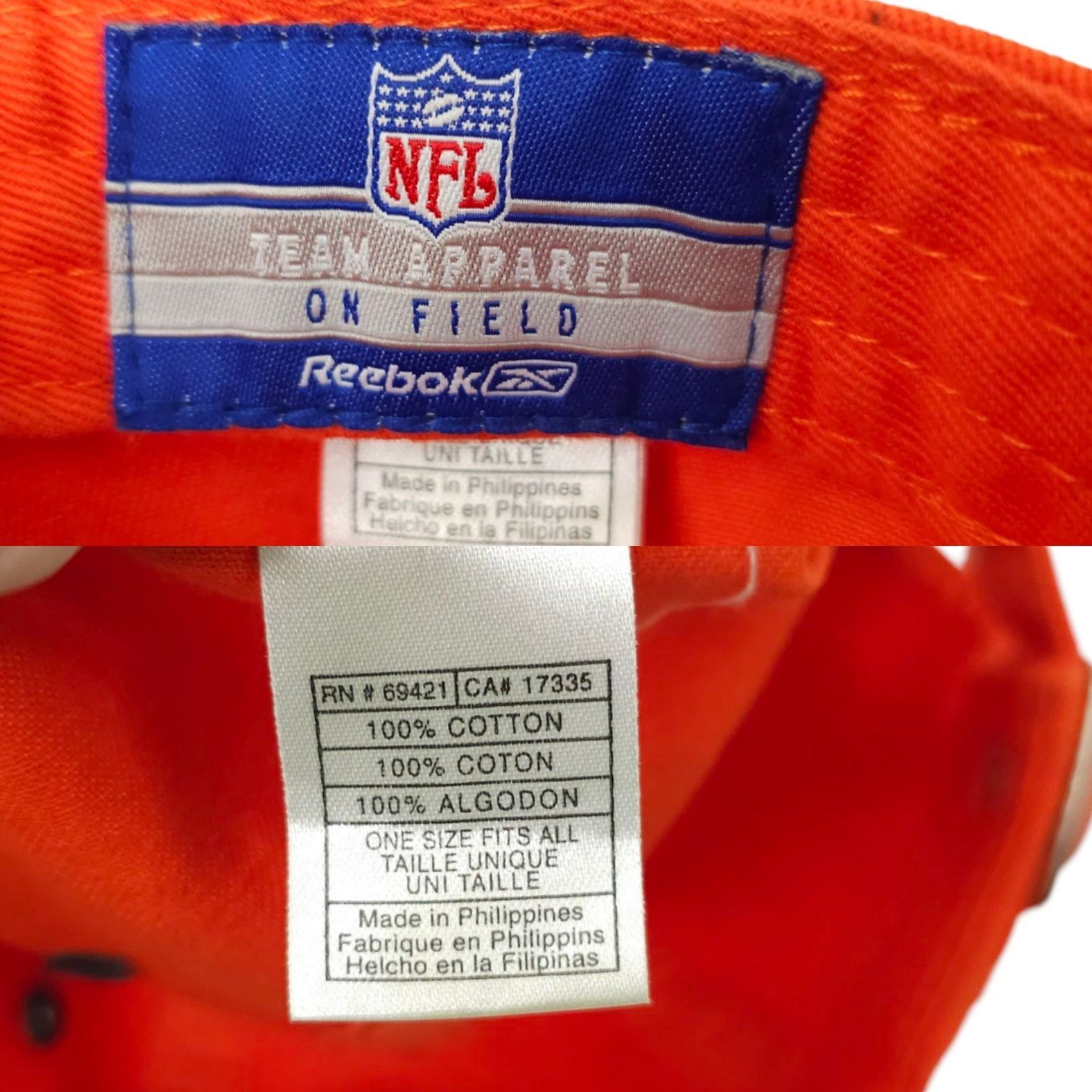 Reebok Denver Broncos Adjustable Cap NFL Trucker Baseball Hat Size ONE SIZE - 8 Thumbnail