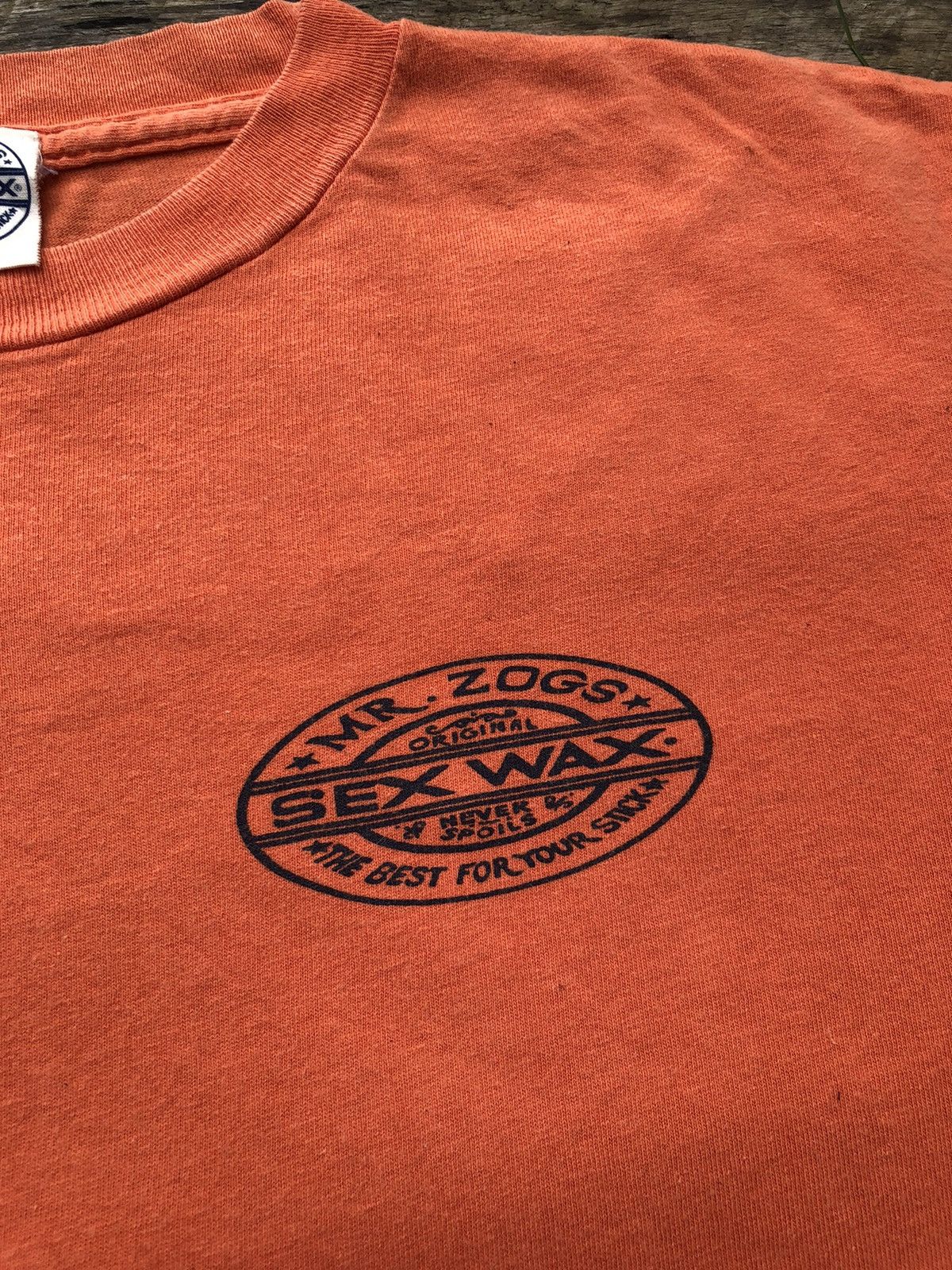 Hook-Ups × Sex Skateboards × Vintage Vintage 90s Sex Wax Skateboards Mr Zogg Tshirt Size US M / EU 48-50 / 2 - 4 Thumbnail