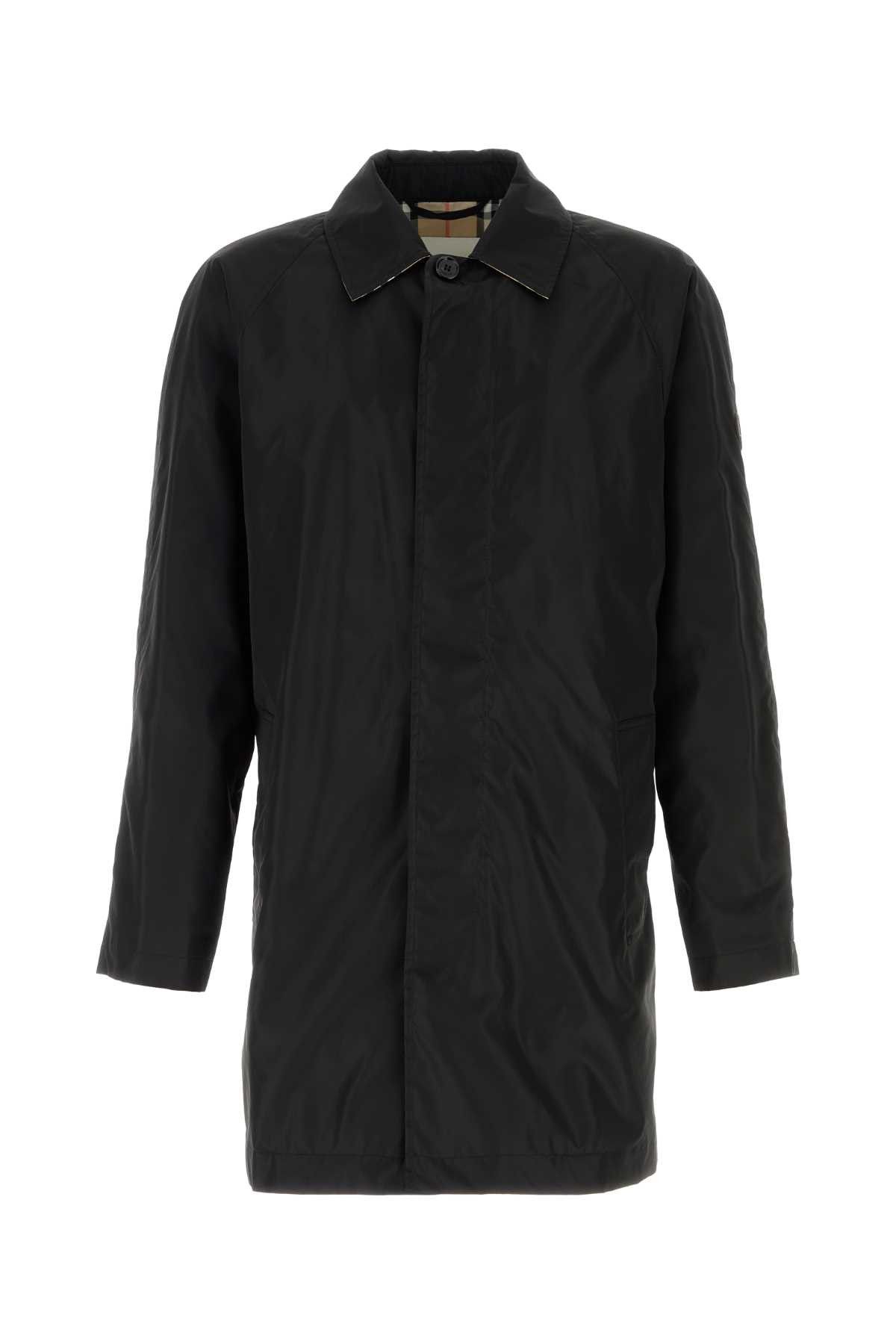 Burberry Black Nylon Ridgewood Trench Coat Size US M / EU 48-50 / 2 - 1 Thumbnail