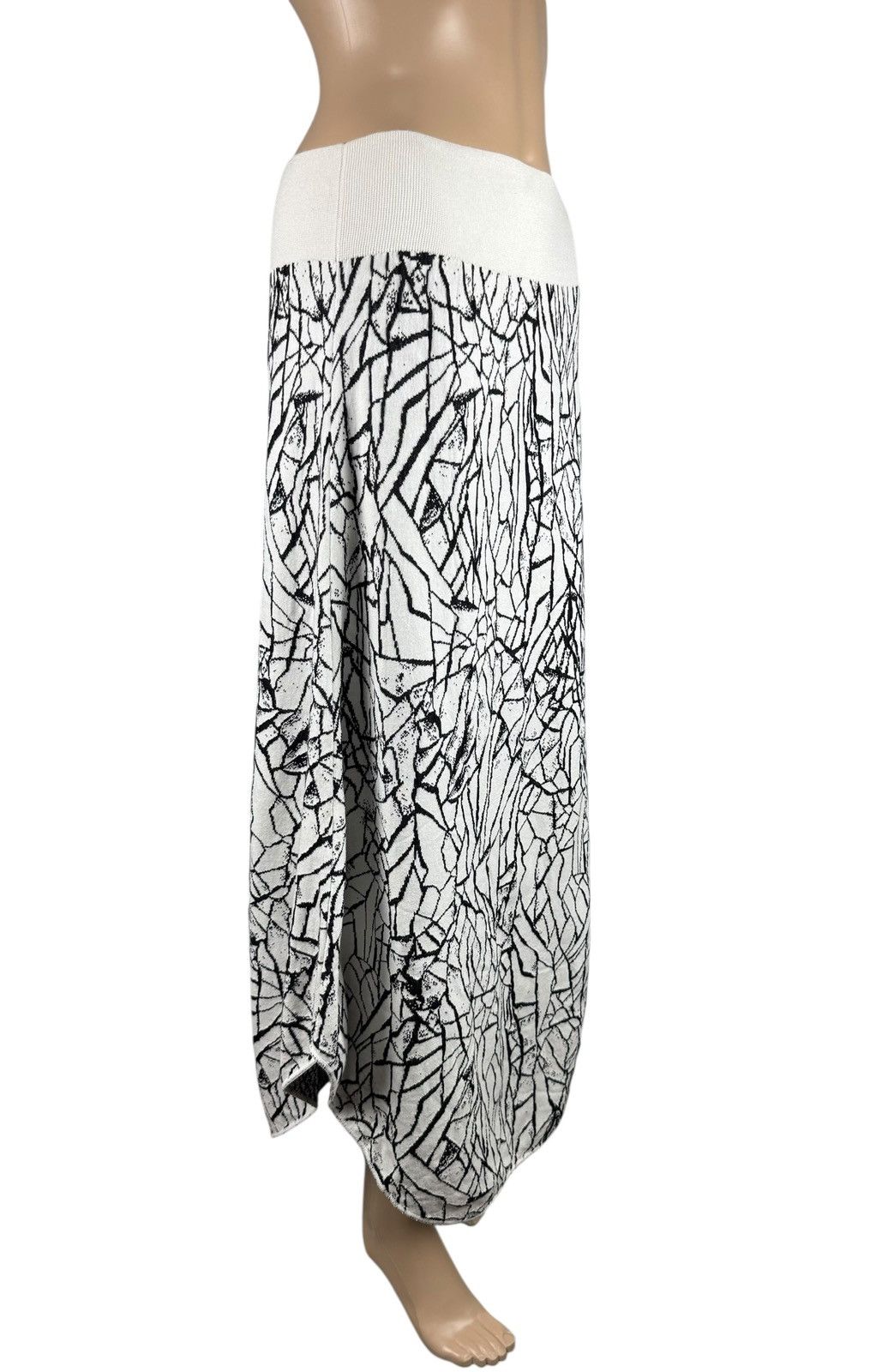 Sarah Pacini Sarah Pacini Maxi Knit Skirt Cotton-Viscose Avant Garde Size 30" / US 8 / IT 44 - 2 Thumbnail