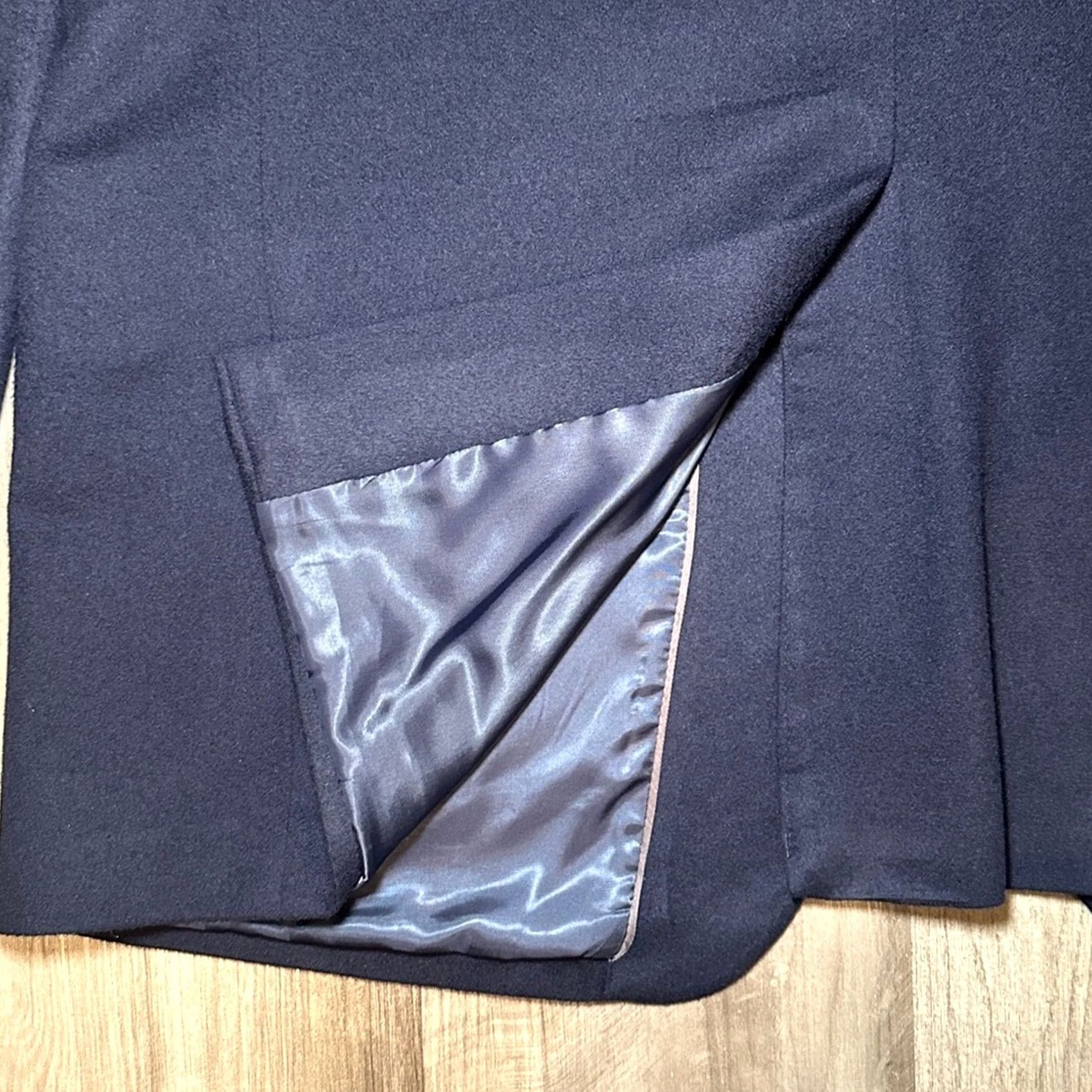 Jos. A. Bank Jos. A. Bank Blazer Shirt 2 Piece Wool Cashmere Navy 48R Mens Size 48R - 3 Thumbnail