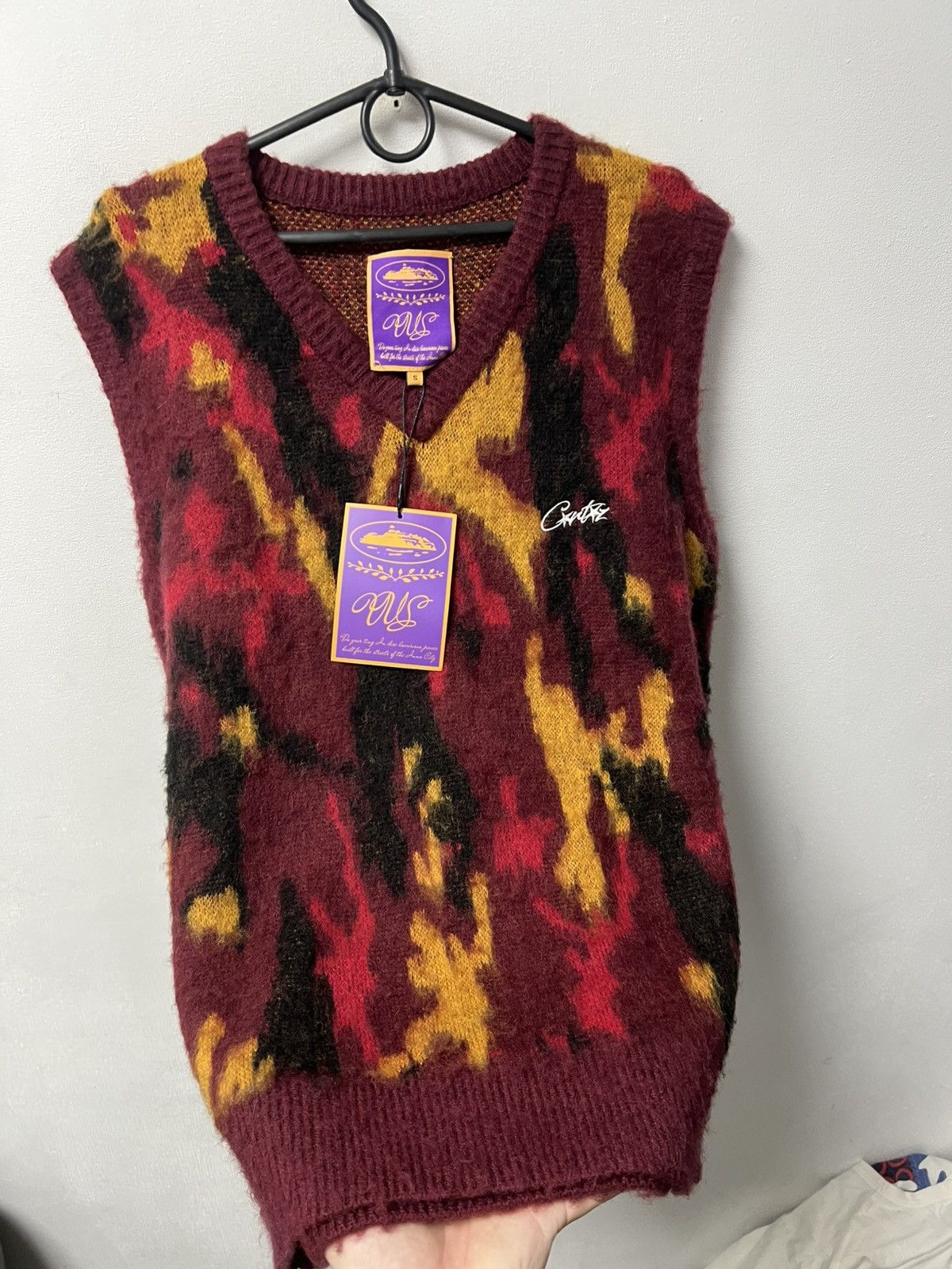 Corteiz Corteiz Mohair Blend Camo Light Knit Vest Sweater Size US S / EU 44-46 / 1 - 7 Thumbnail