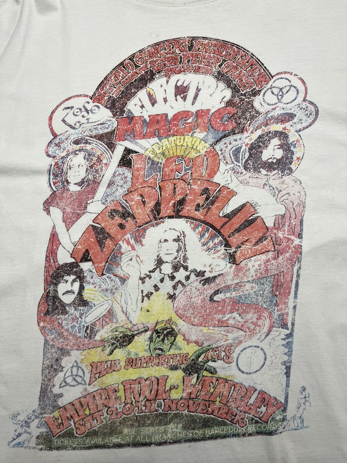 Led Zeppelin Vintage Led Zeppelin Electric Magic Featuring t-shirt Size US XL / EU 56 / 4 - 3 Thumbnail