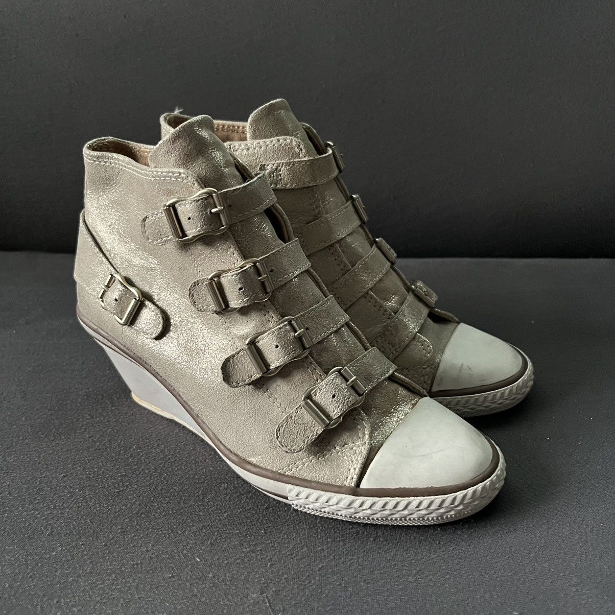 ASH Ash Genial Wedge Gold Glitter Isabel Marant Bekett Style Size US 6 / IT 36 - 1 Thumbnail
