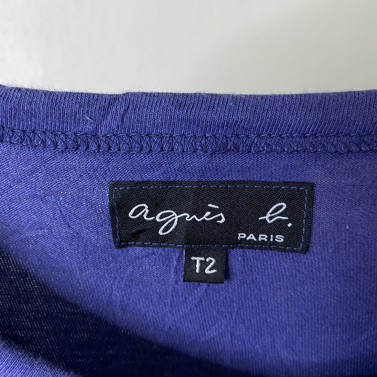 agnes b. Agnes B Pearl Snap Button LS Cropped T Shirt Size XS / US 0-2 / IT 36-38 - 3 Thumbnail