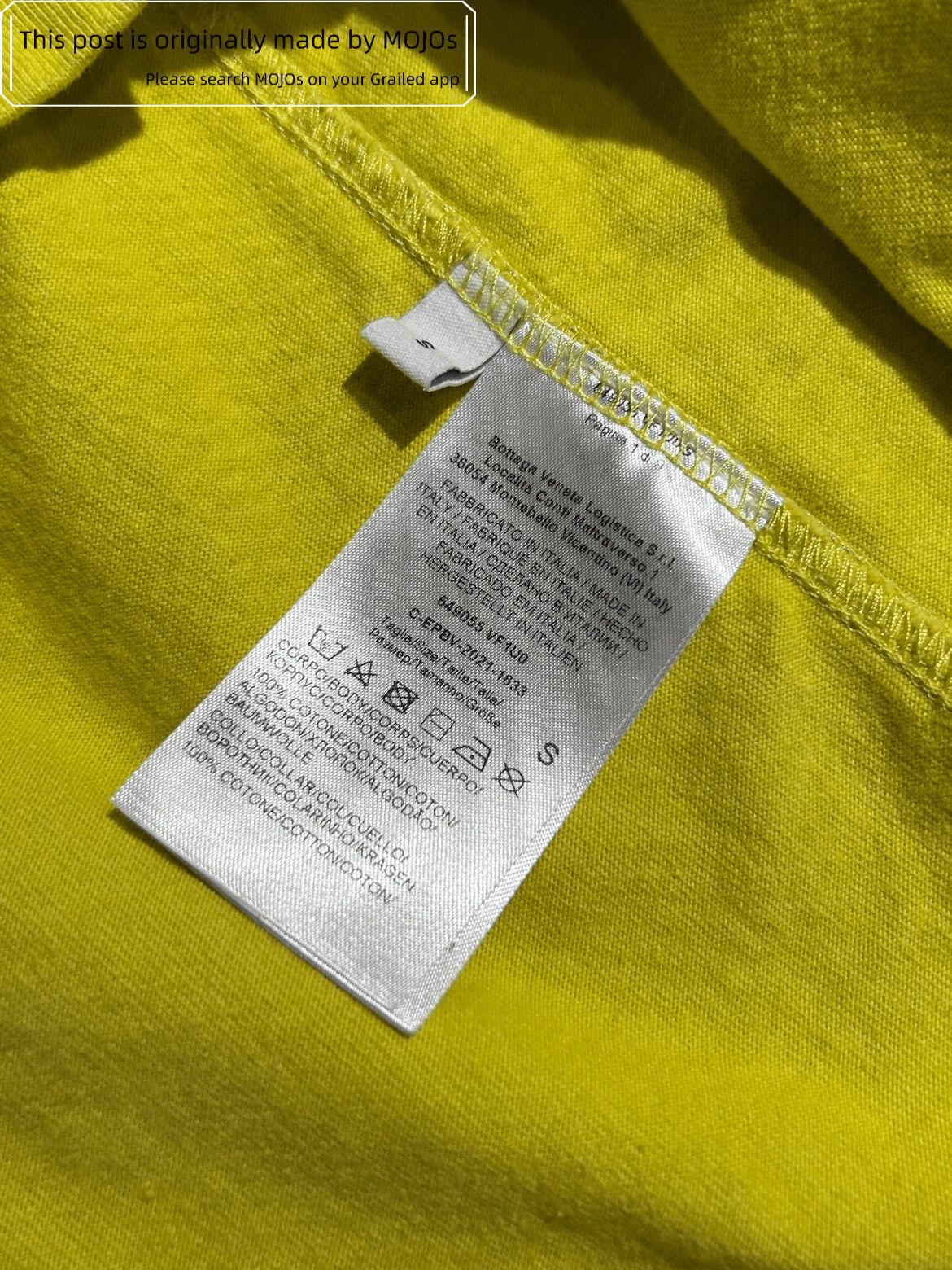Bottega Veneta Bottega Veneta 21SS Basic Stitches Tee Size US S / EU 44-46 / 1 - 7 Thumbnail