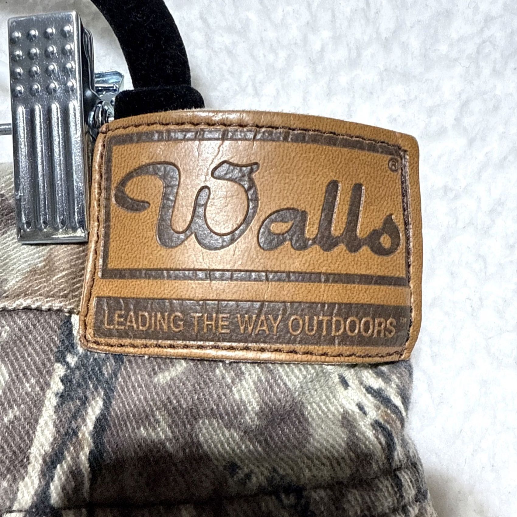Vintage VTG Walls Outdoors Pants Men's 42x31 Camouflage Brown Cotton Canvas Straight Regular Front Flat Front Button Pocket USA Made in USA Vel Harden? Size US 42 / EU 58 - 5 Thumbnail