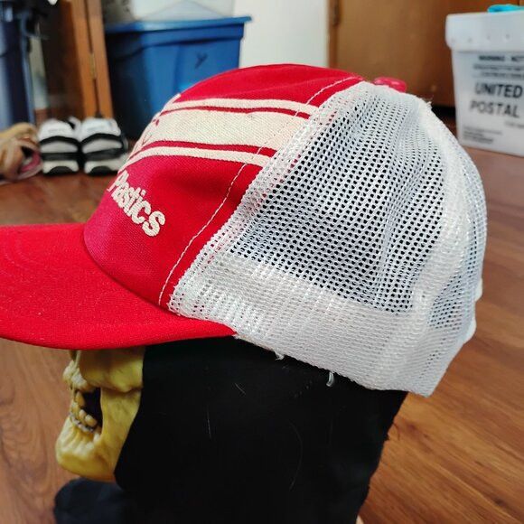 Other Vintage Simpson Plastics PVC Snap Trucker Hat Cap Size ONE SIZE - 4 Thumbnail