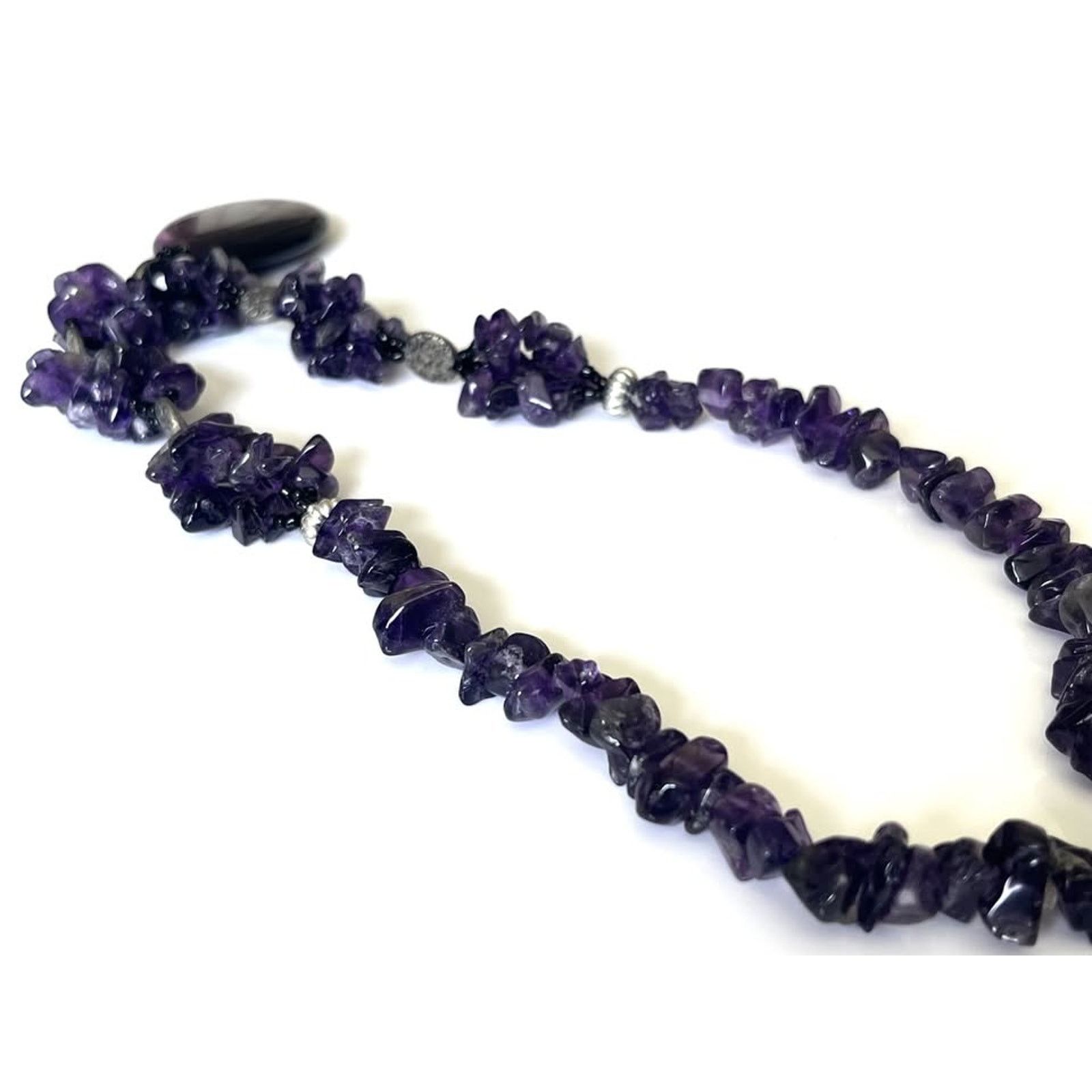 Other Amethyst Necklace with Purple Glass Pendant and Toggle Clasp Size ONE SIZE - 4 Thumbnail