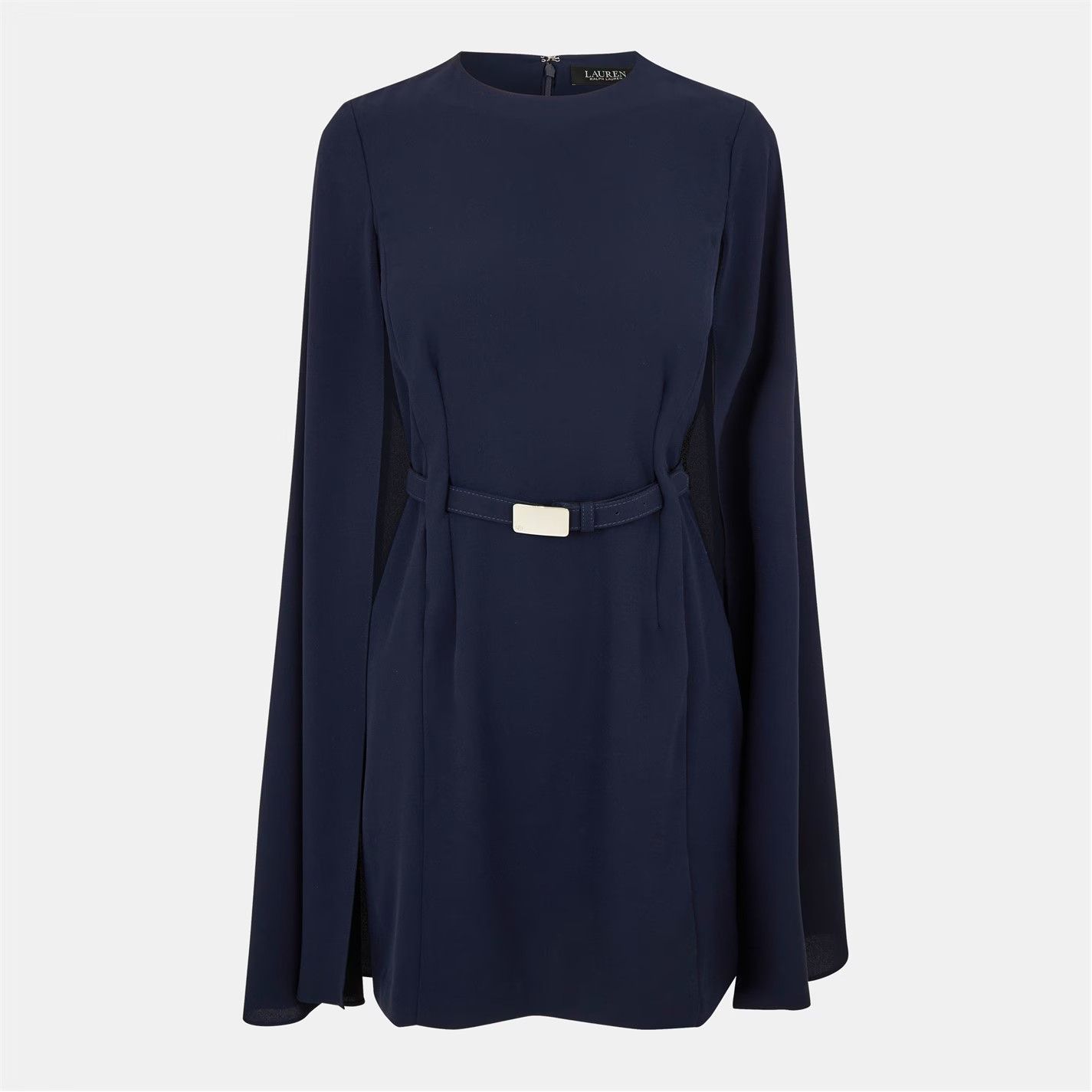 Lauren Ralph Lauren o1g2r1mq0825 Rayzelle Dress in Navy Size L / US 10 / IT 46 - 1 Thumbnail