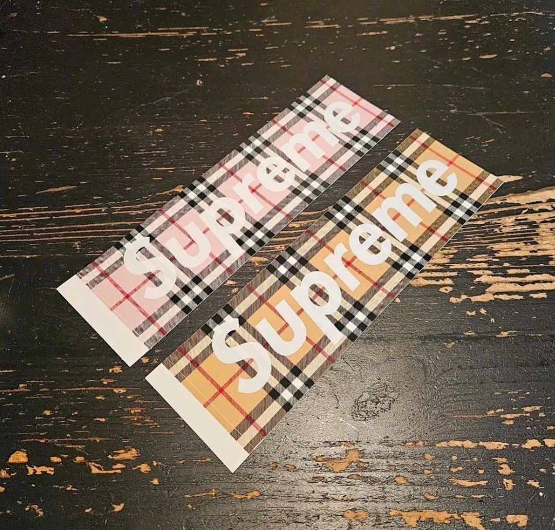 supremeステッカー 激レア 廃盤 バーバリー 限定 シール 2025年最新