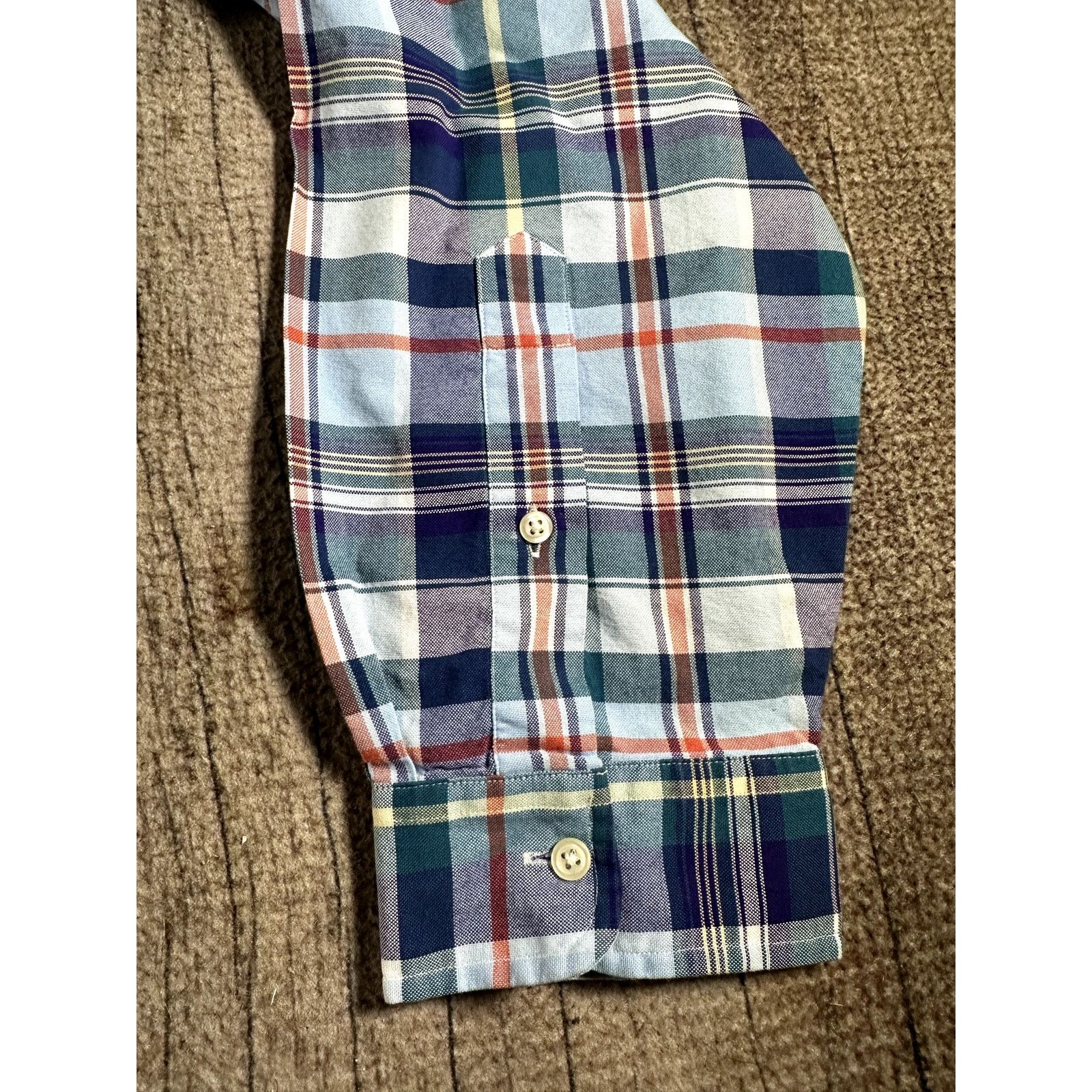 Ralph Lauren Ralph Lauren Classic Fit Shirt Men XXL Blue Green Plaid Polo Size US XXL / EU 58 / 5 - 6 Thumbnail