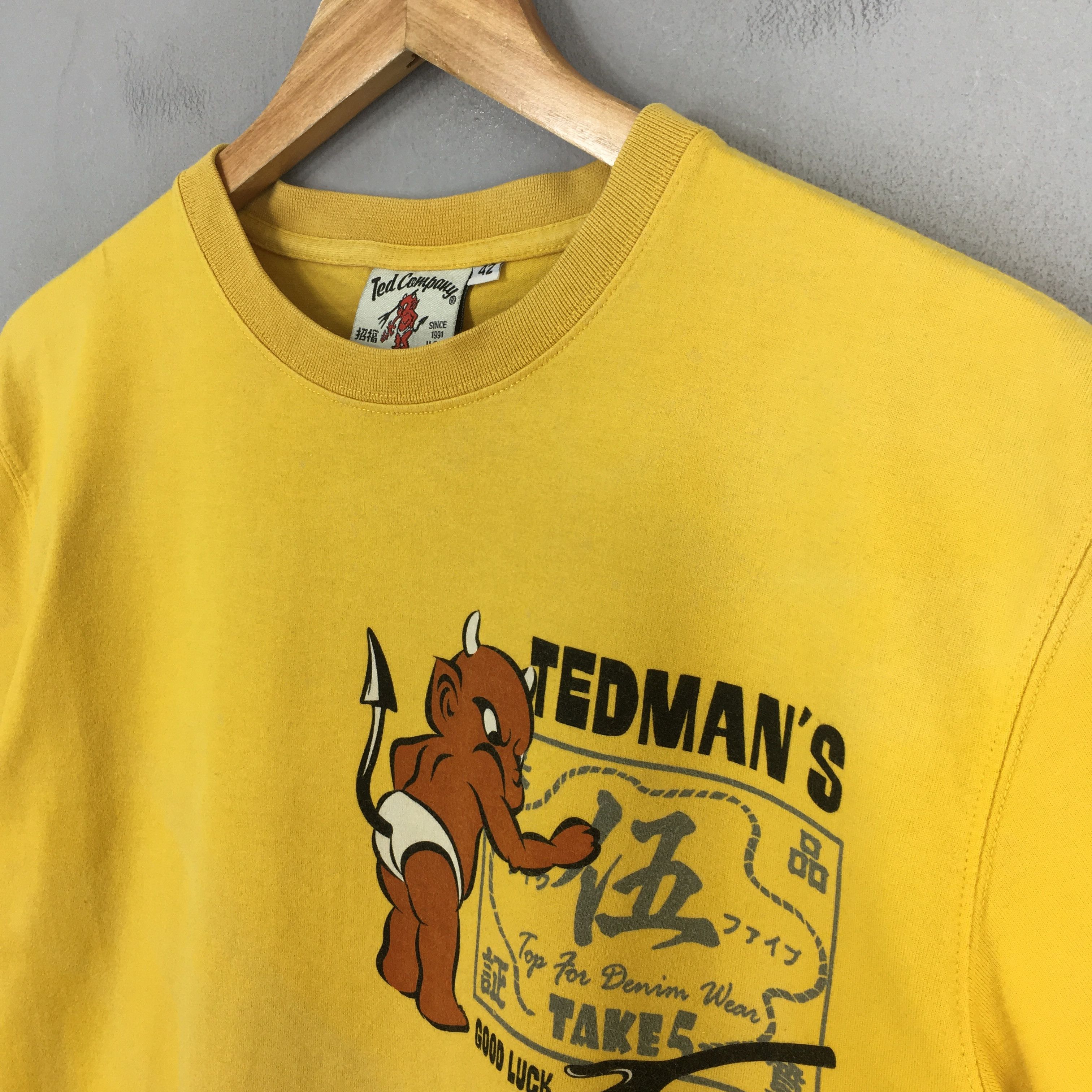 Other Vintage Ted Company Tedman Take 5 Yellow T shirt Medium Size US M / EU 48-50 / 2 - 4 Thumbnail