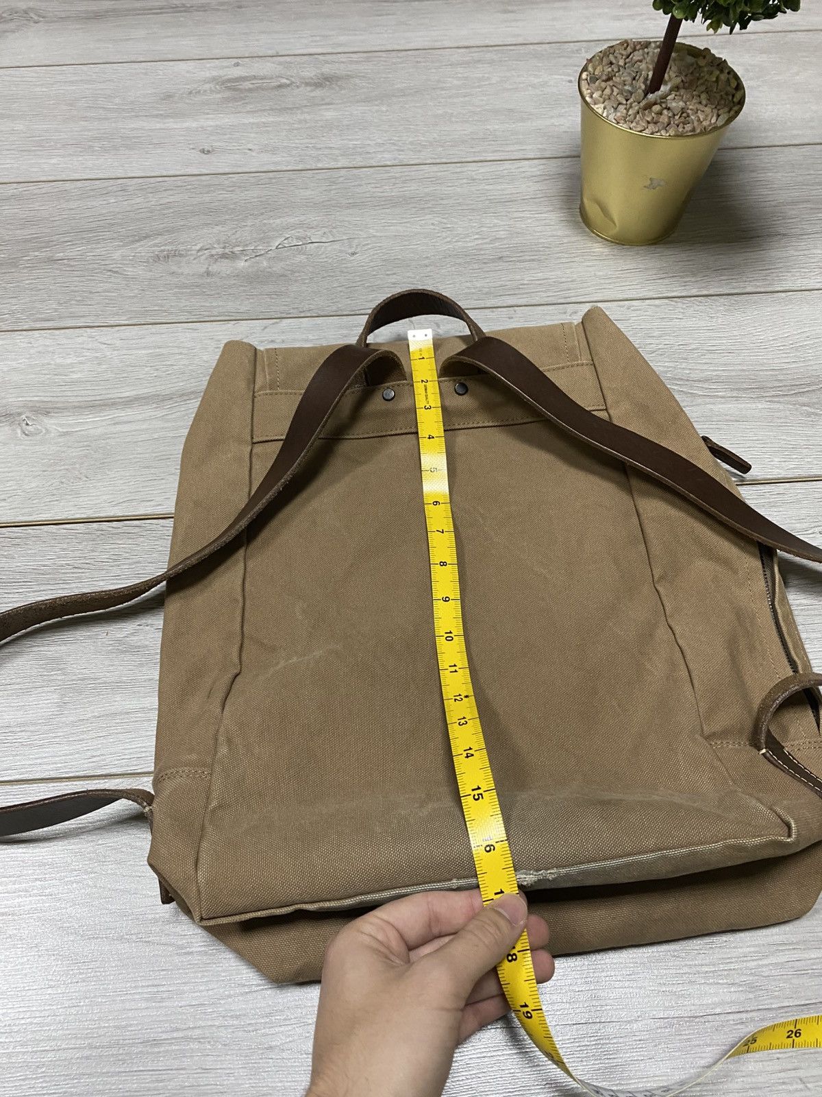 Japanese Brand Vintage Unisex Baggy Port Japan Rucksack Canvas Bagpack Size ONE SIZE - 11 Thumbnail
