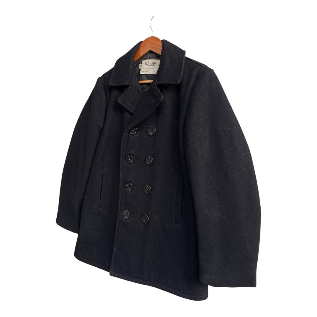 Schott Vintage Schoot Made In USA Peacoat Jacket Size US M / EU 48-50 / 2 - 3 Thumbnail