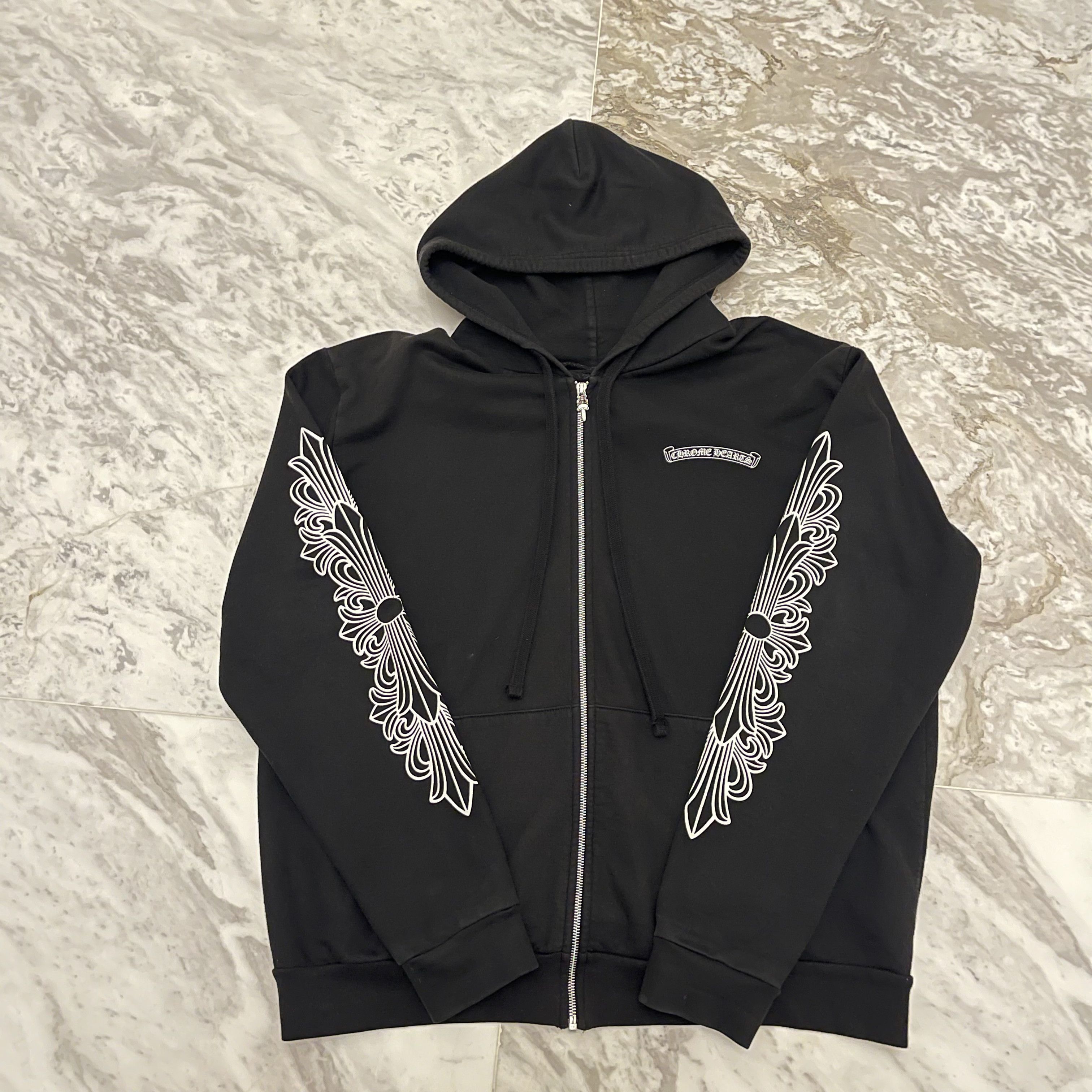 Chrome Hearts Chrome Hearts Eye Chart Dagger Zip Up Hoodie Size US L / EU 52-54 / 3 - 3 Thumbnail