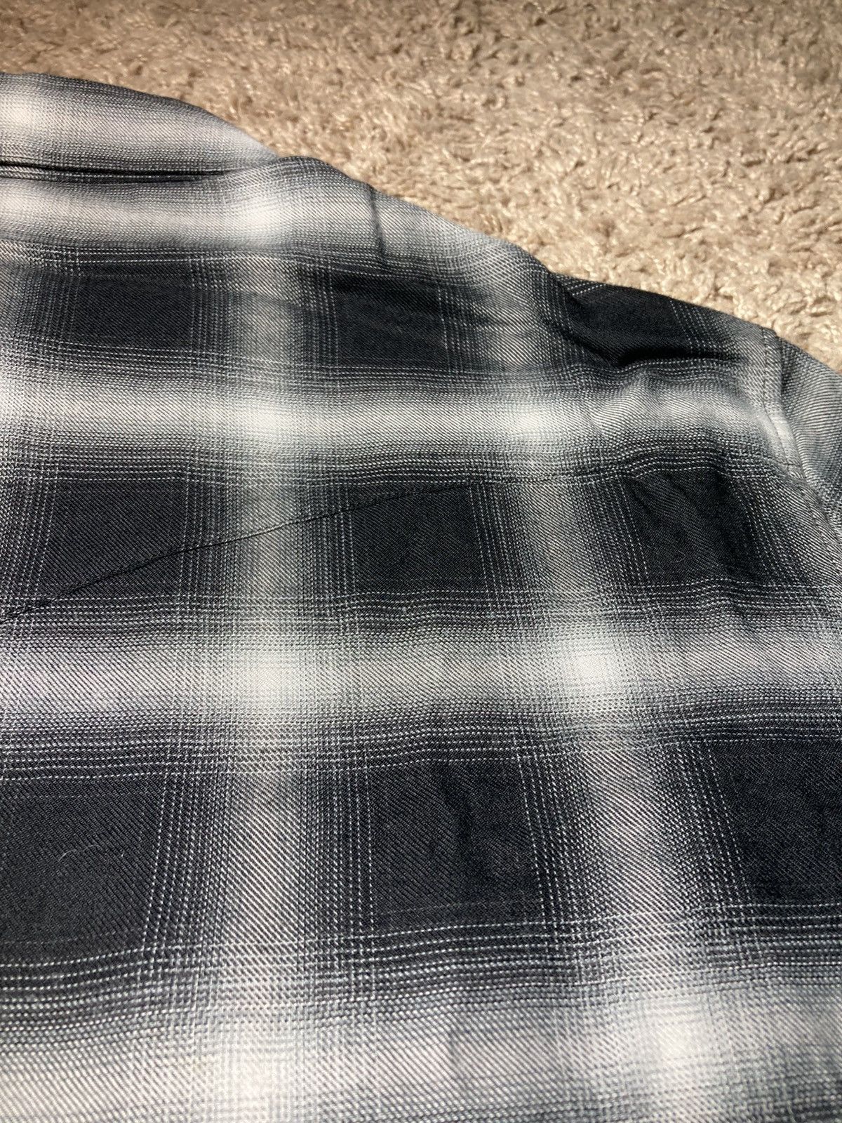 Celine SS19 Celine Shadow Plaid Western Shirt Viscose 2019 Hedi 37 Size US S / EU 44-46 / 1 - 13 Thumbnail