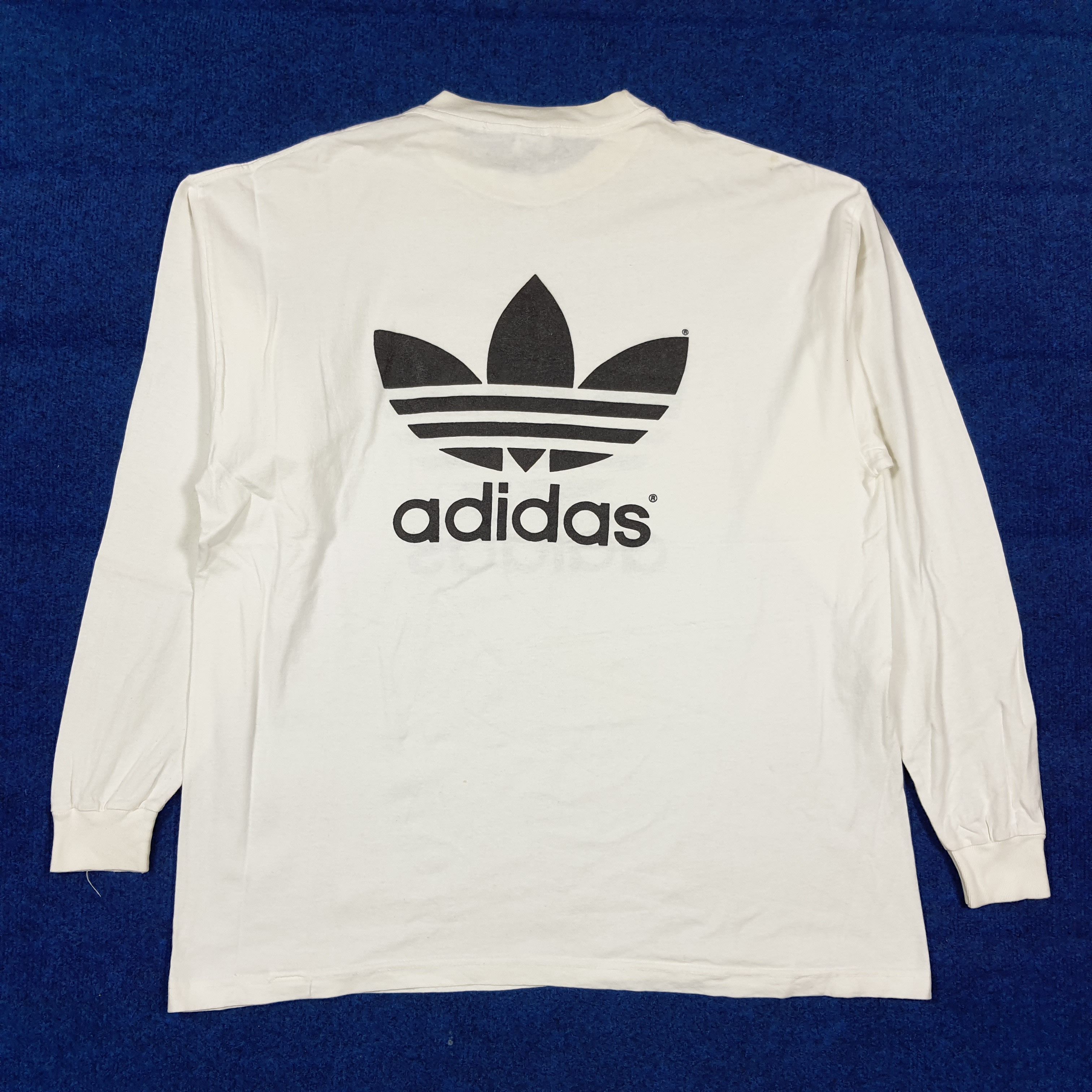 Adidas Vintage 90s Adidas Trefoil Shirt Made in USA C285N75 Size US XL / EU 56 / 4 - 3 Thumbnail
