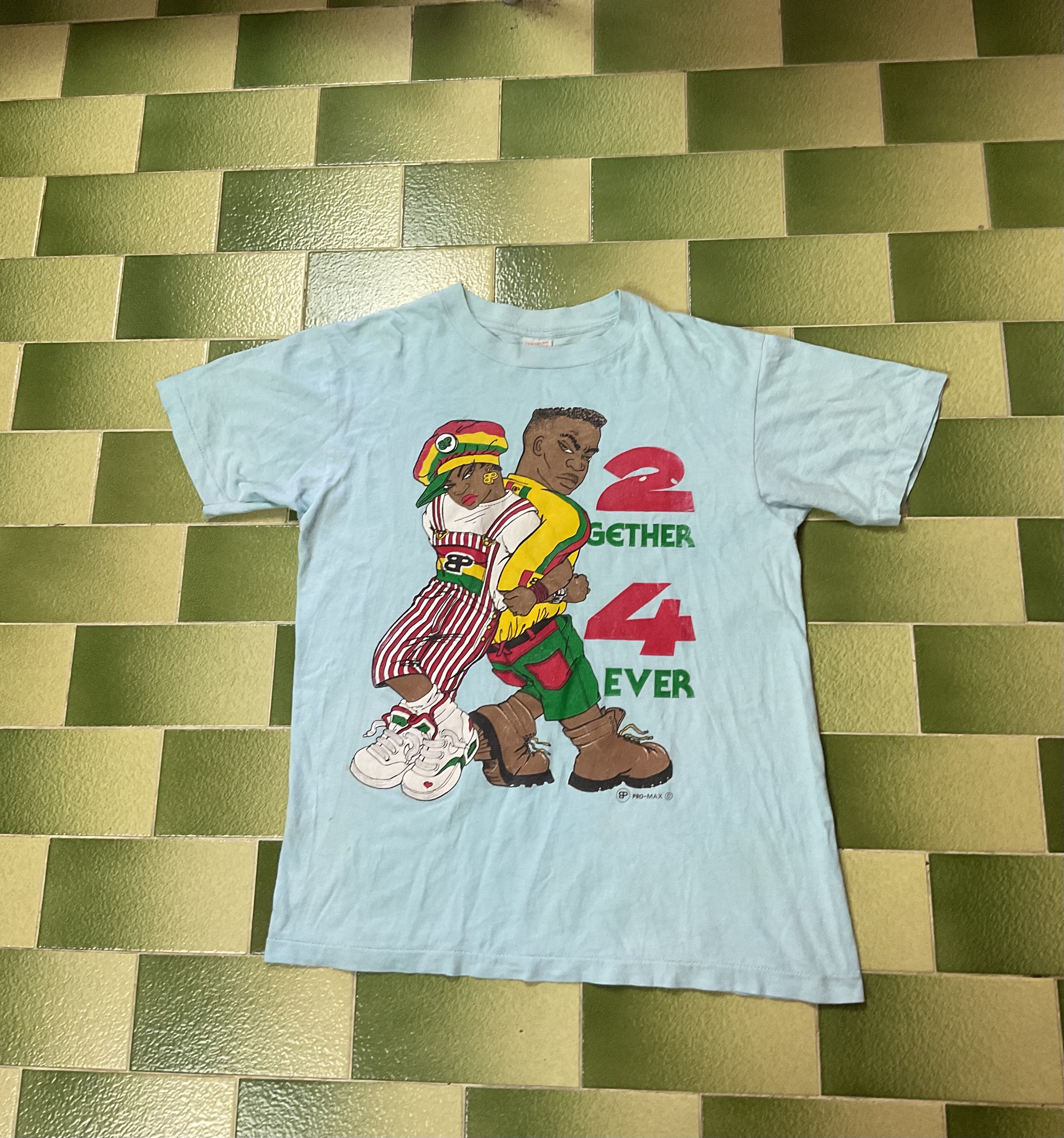 Rap Tees Vintage 90s 2 Gether 4 Ever Hip Hop Rap T-Shirt Fits M Size US M / EU 48-50 / 2 - 1 Thumbnail