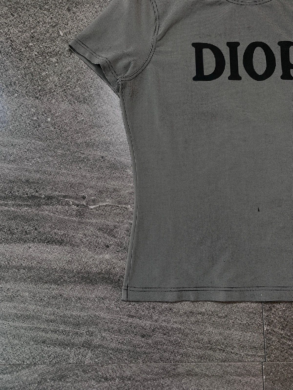Dior 2000s Logo Checkered Jersey Top by John Galliano - Medium Size US S / EU 44-46 / 1 - 3 Thumbnail