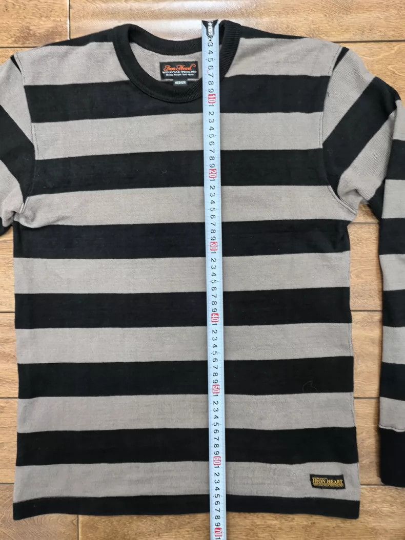 Iron Heart Iron heart Heavy striped T-shirt undershirt long-sleeved vi Size US M / EU 48-50 / 2 - 8 Thumbnail