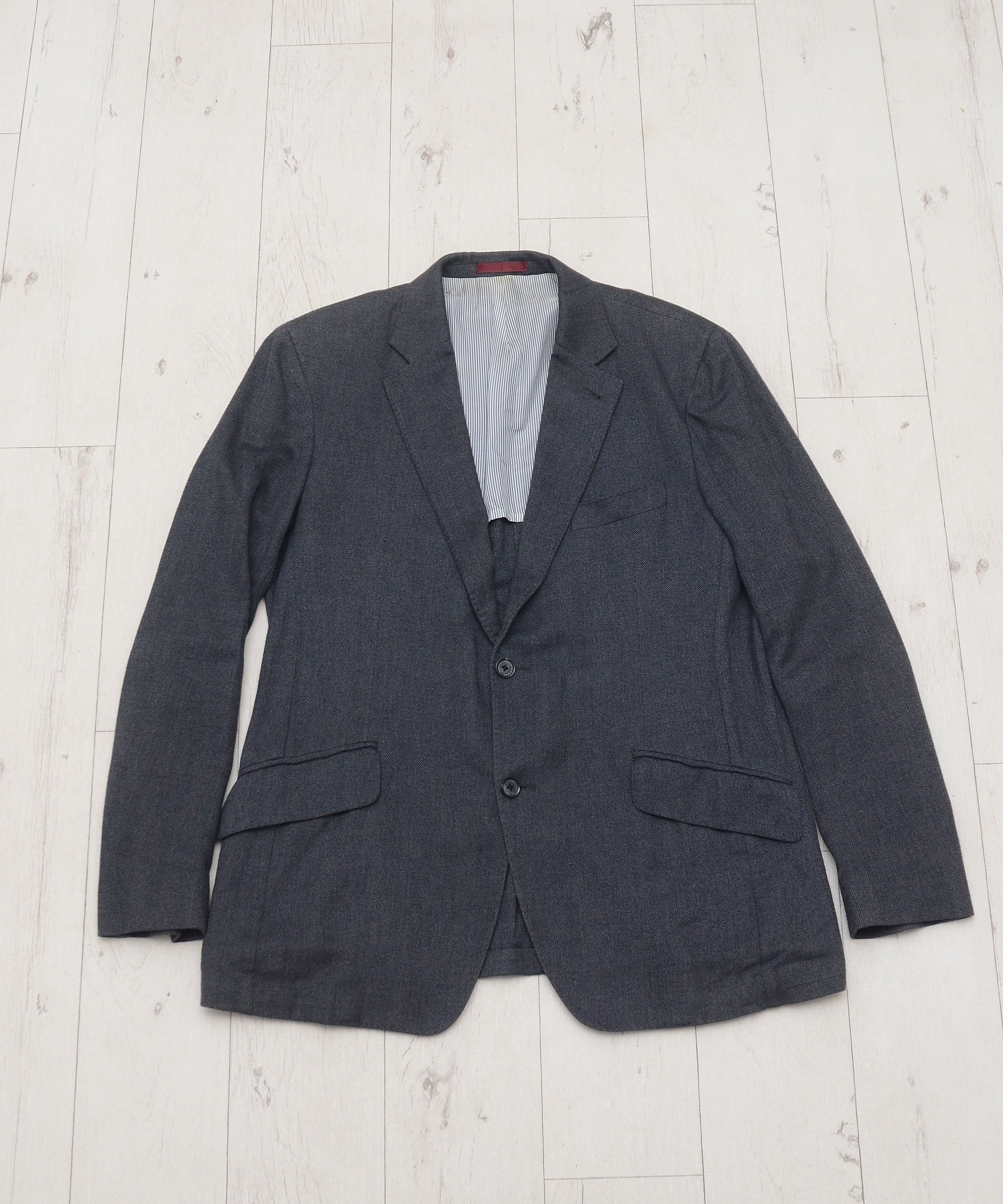 Hackett London Plain Wool Twill Blazer Jacket Sz UK 46 EU 56