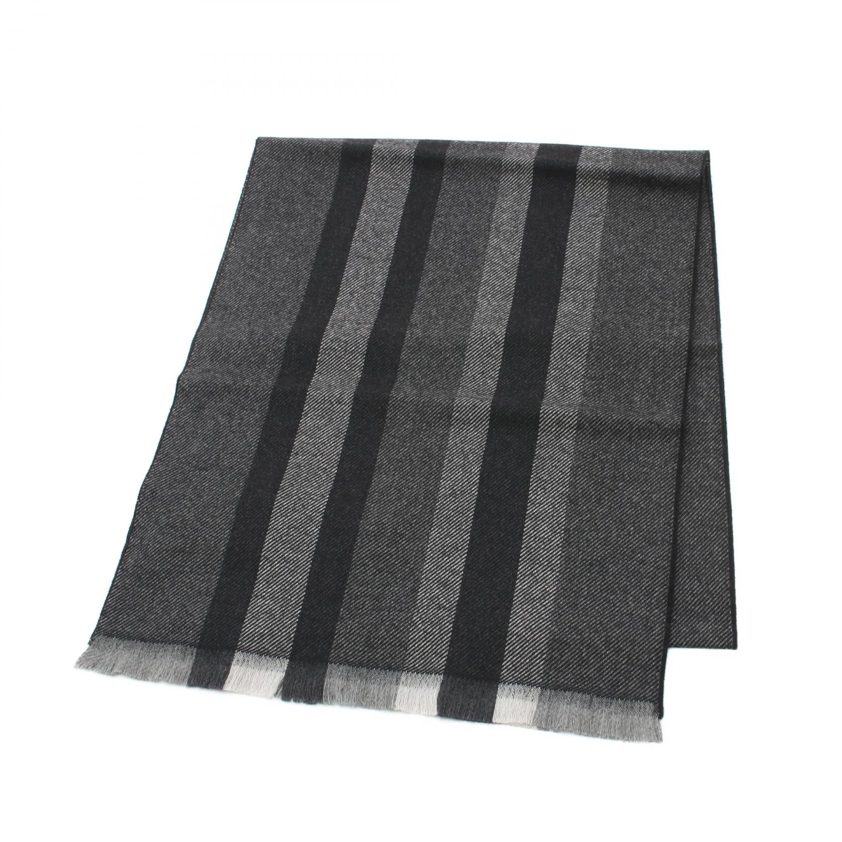 Gucci Gucci Scarf Wool Black Gray Size ONE SIZE - 1 Thumbnail
