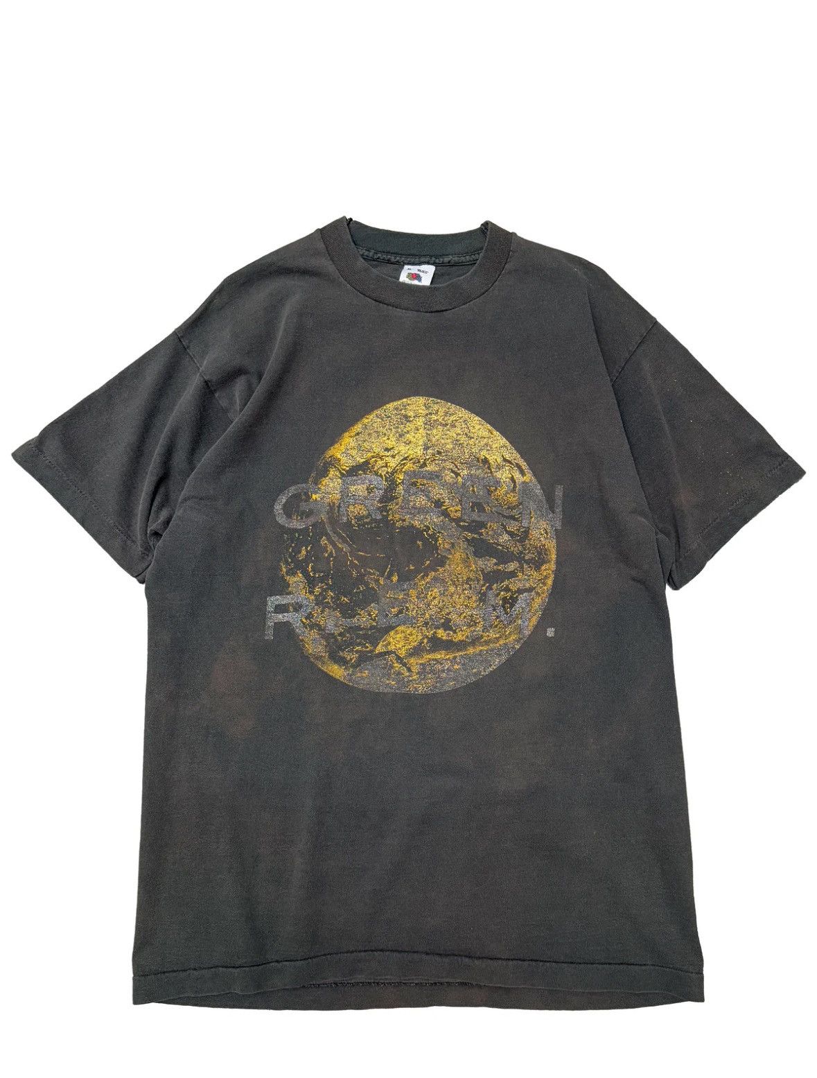 Band Tees Vintage 90s R.E.M. Green tee Size US L / EU 52-54 / 3 - 1 Thumbnail