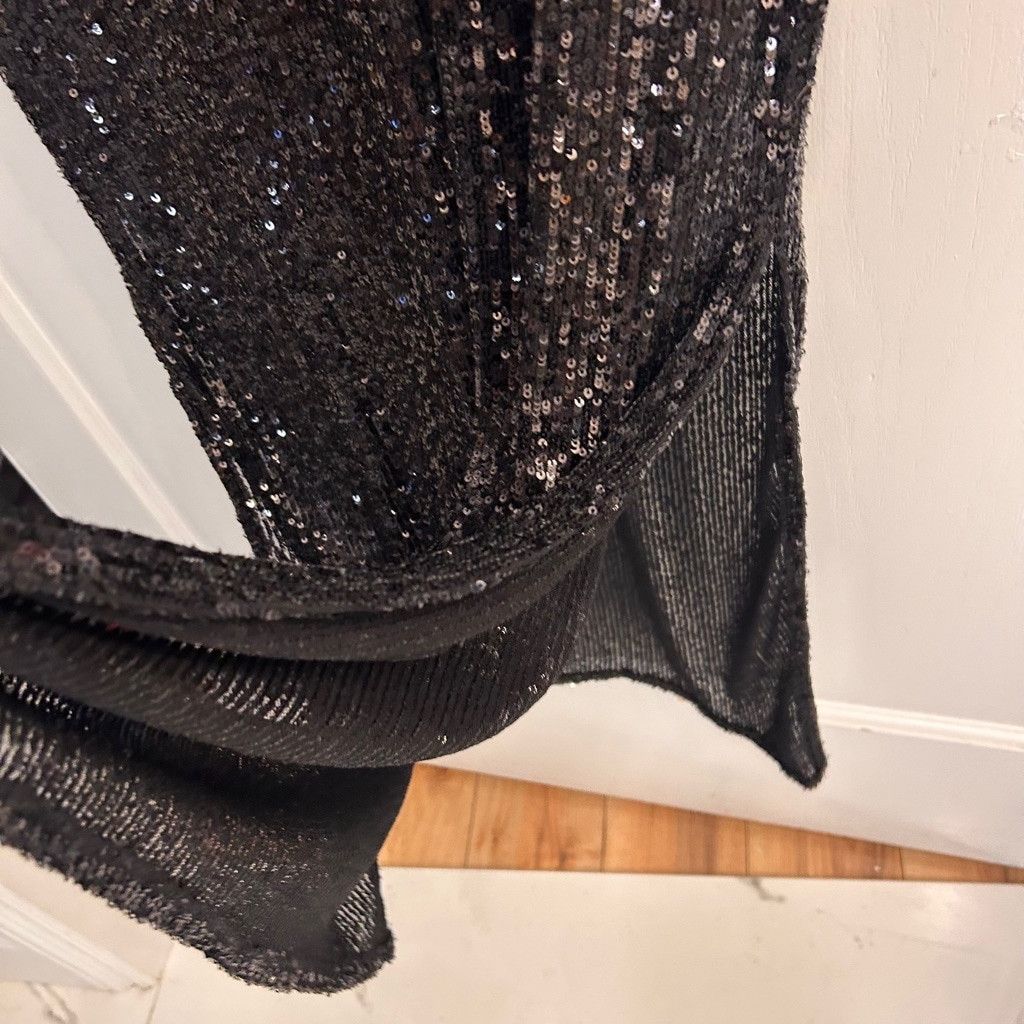 Show Me Your MuMu Show Me Your Mumu Blk Sequin Midi Dress S Size XS / US 0-2 / IT 36-38 - 11 Thumbnail